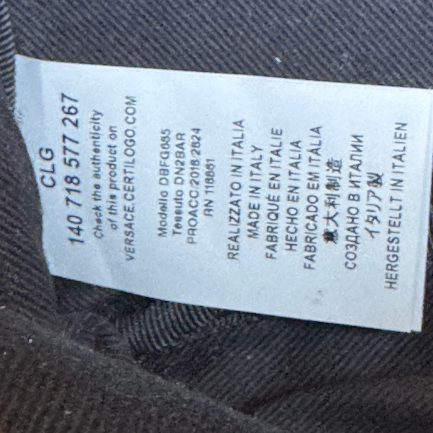 Versace Baroque Icon Quilted Leather Camera Crossbody Bag