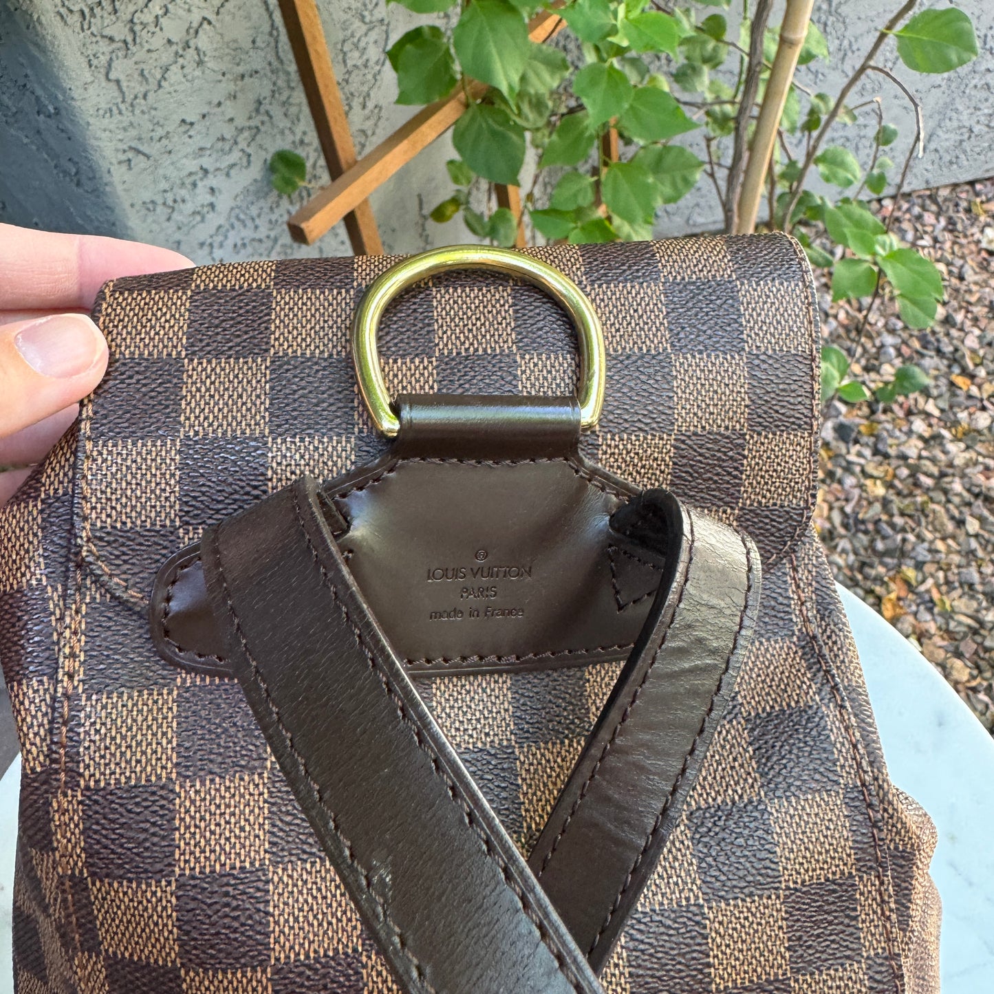 Louis Vuitton Vintage Damier Ebene Montsouris Backpack