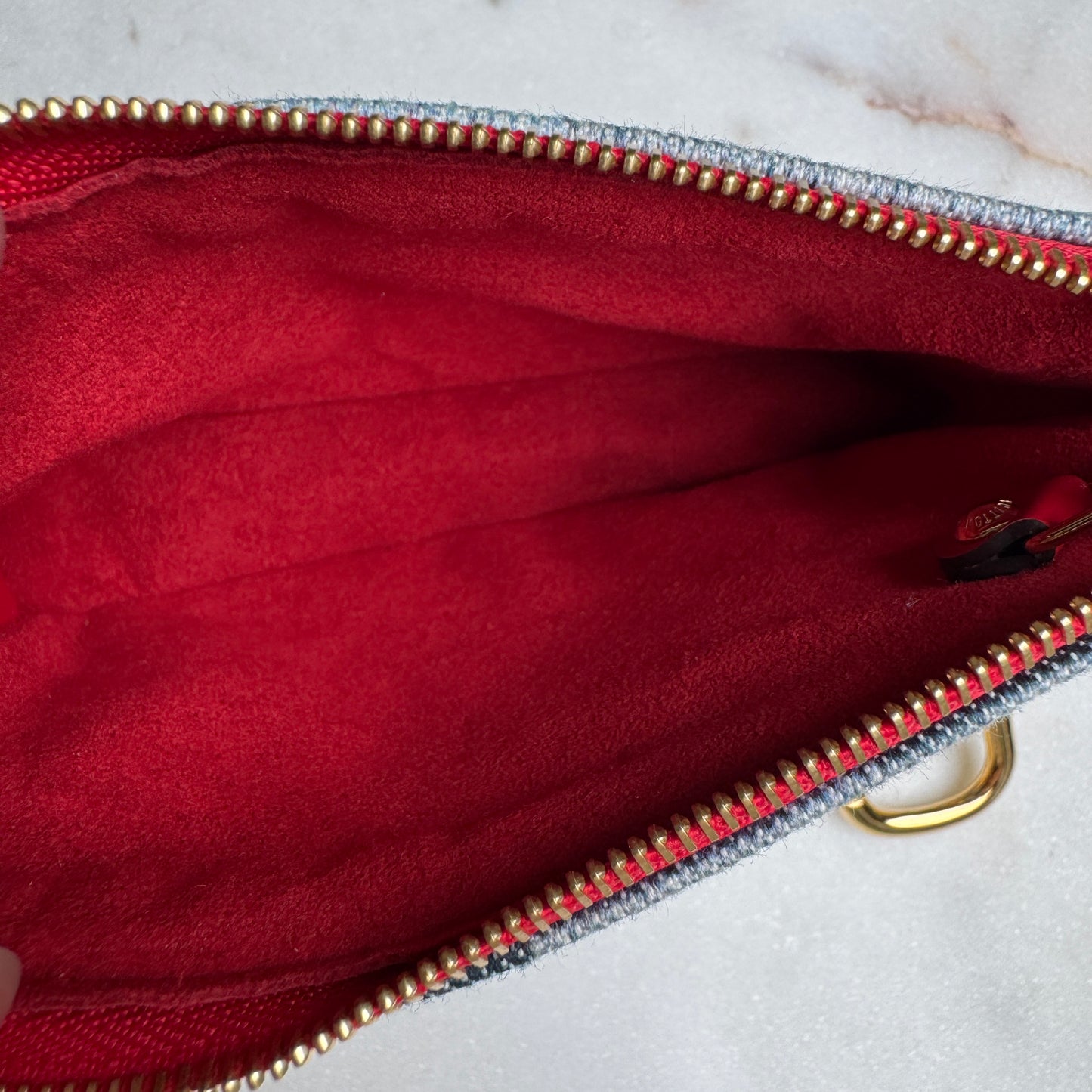 Louis Vuitton Monogram Denim Micro Pochette Accessoires