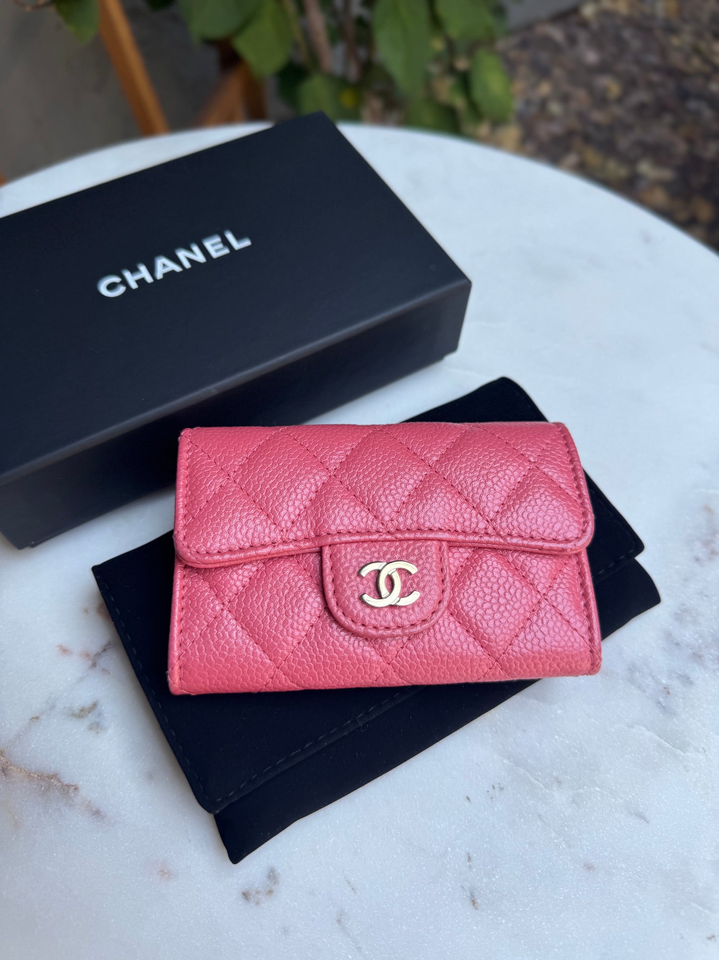 Chanel Caviar Classic Flap Card Holder Wallet