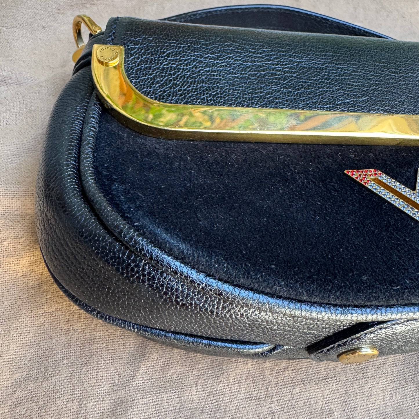 Louis Vuitton Avant Garde Leather Pochette Shoulder Bag