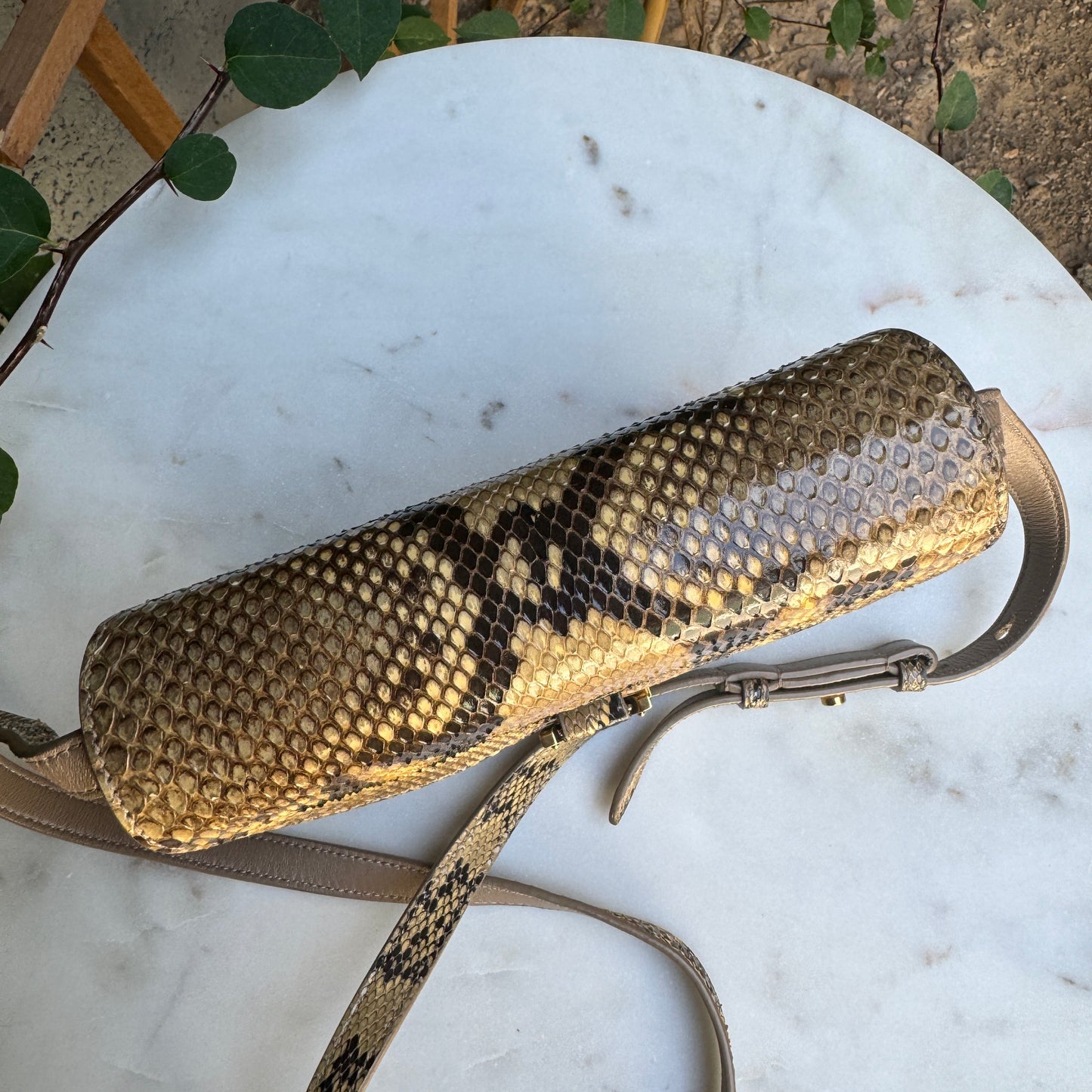 Saint Laurent Kaia Python Crossbody