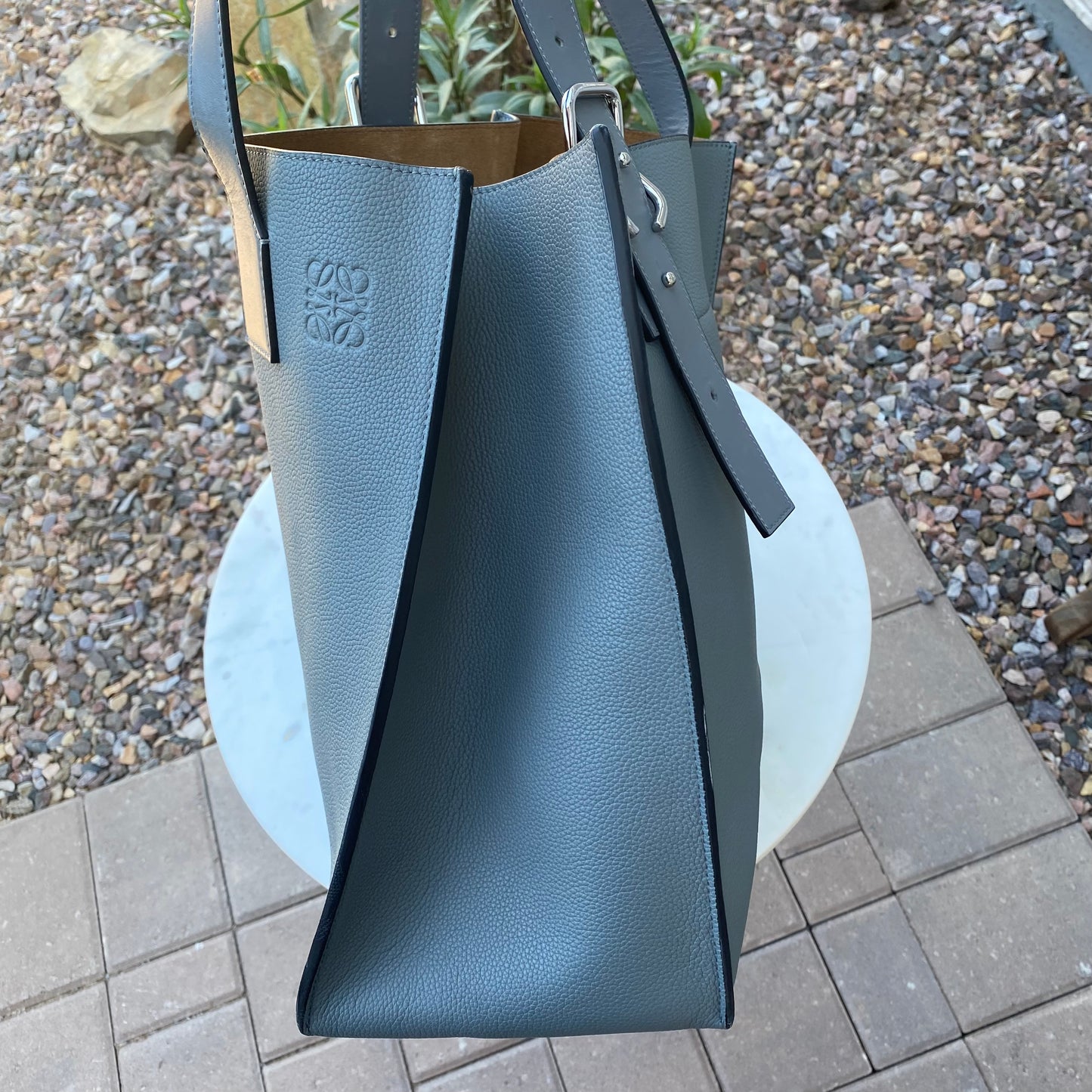 Loewe Soft Grained Calfskin Buckle Tote