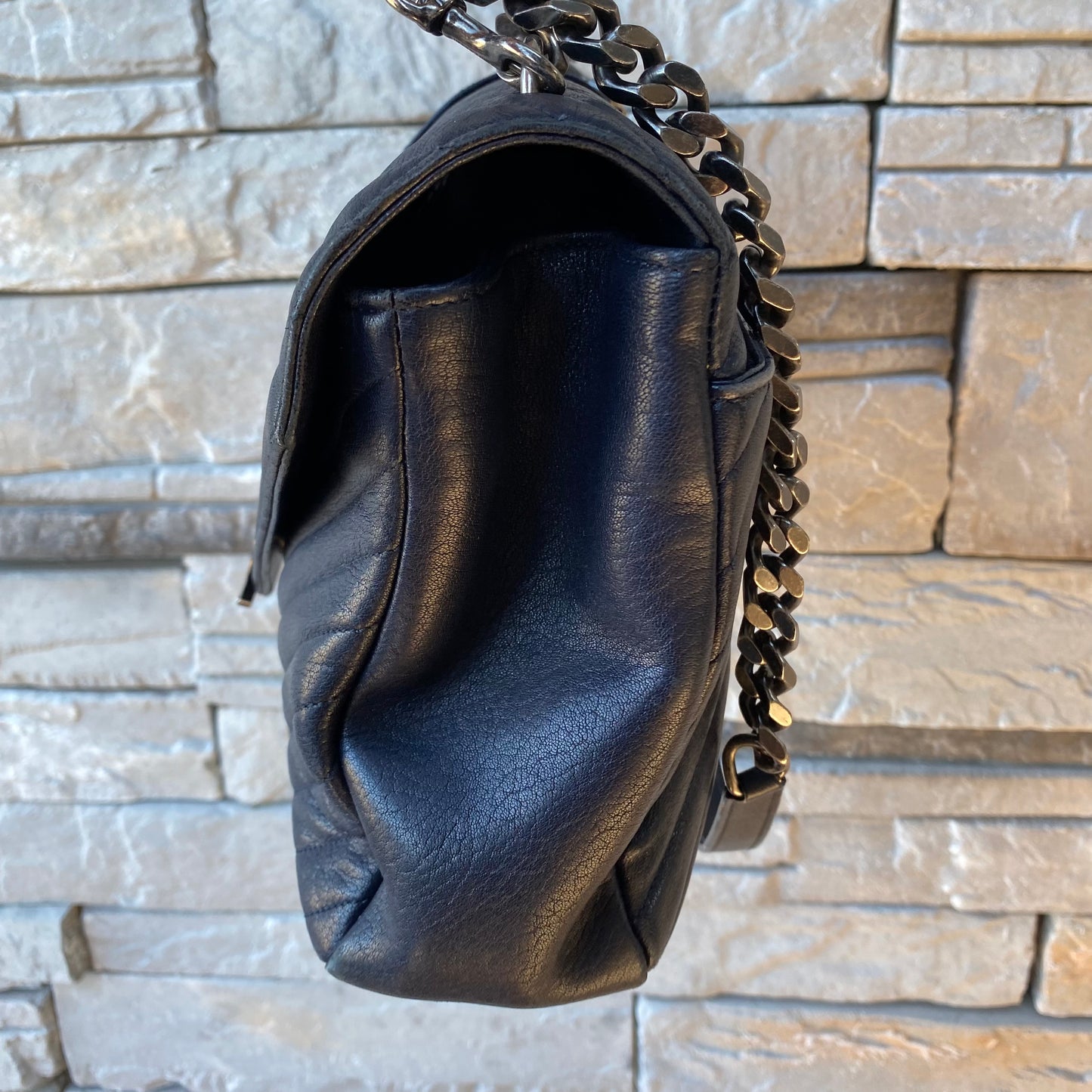 Saint Laurent Large Monogram Matelasse College Bag