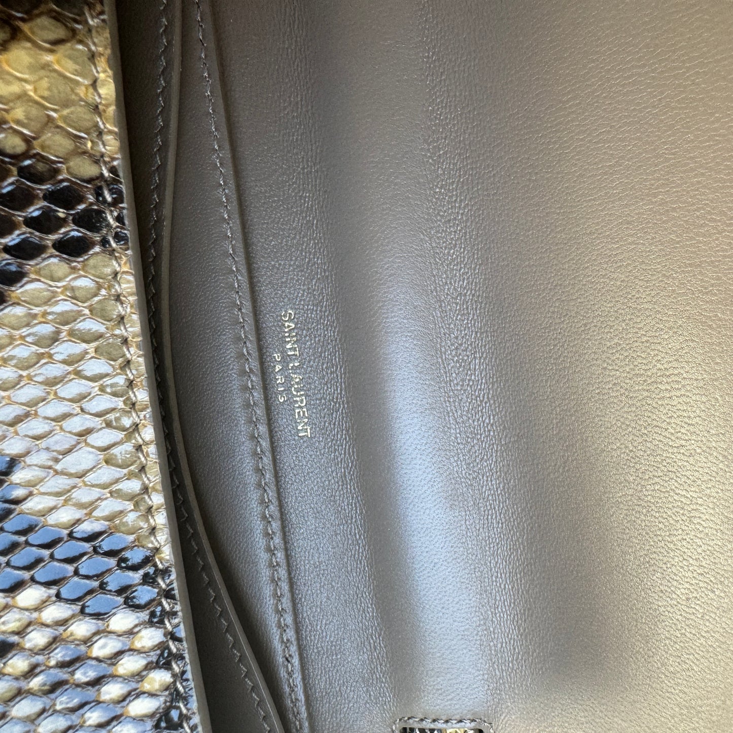 Saint Laurent Kaia Python Crossbody