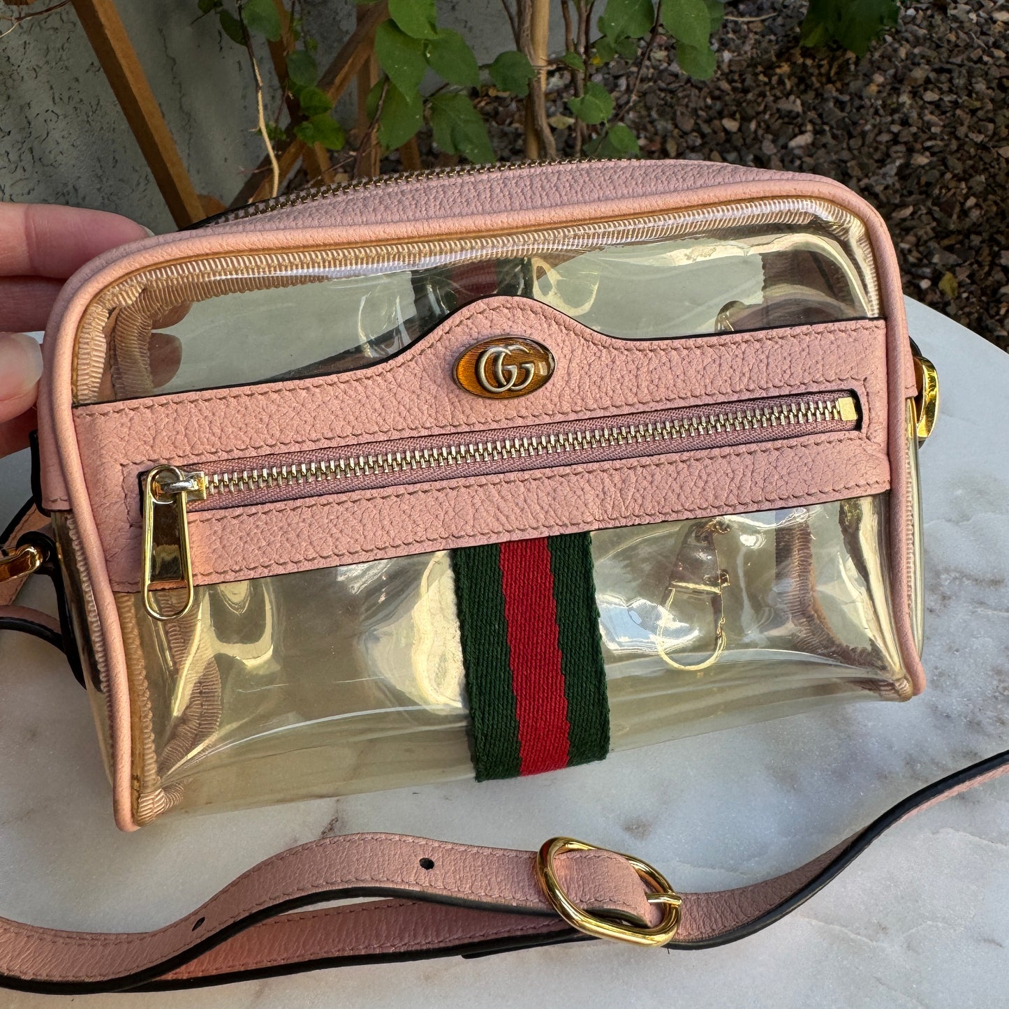 Gucci Vinyl Web Mini Ophidia Crossbody