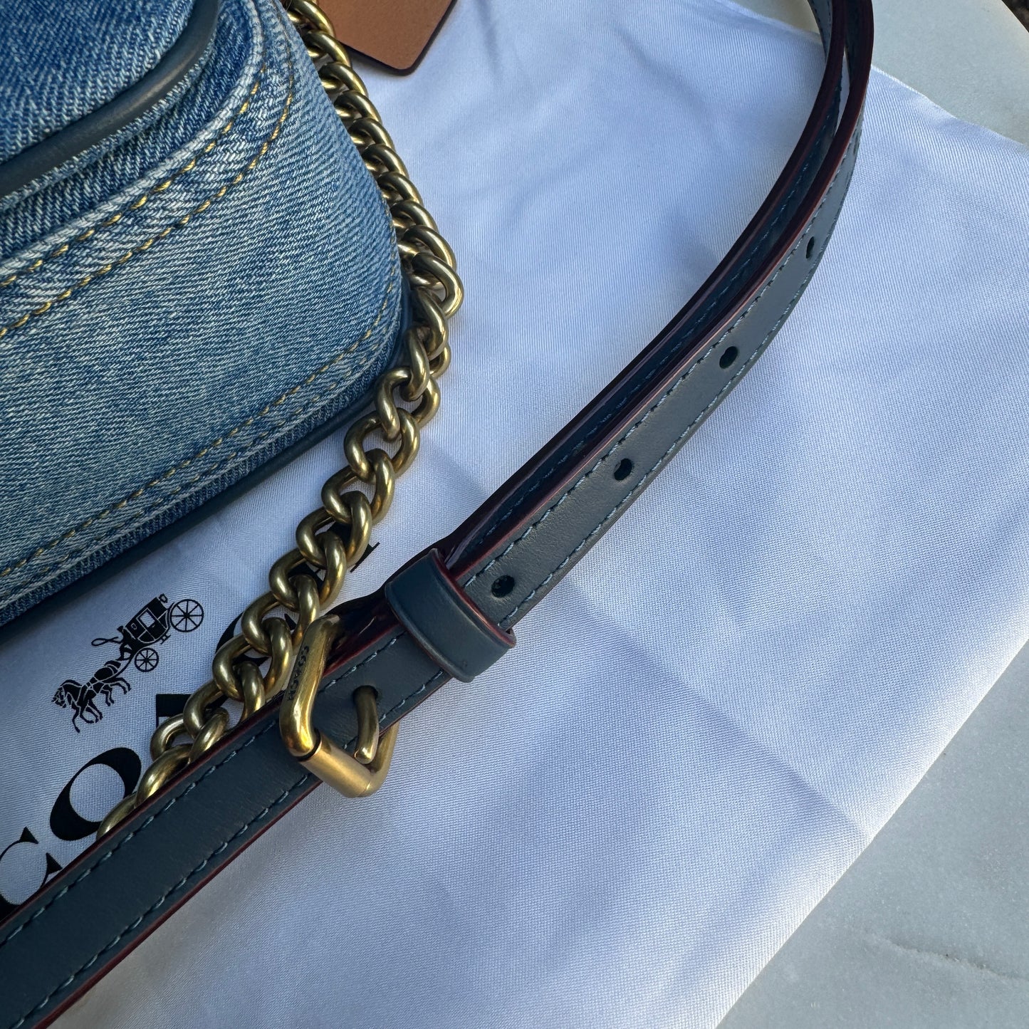 Coach Denim Cassie Crossbody