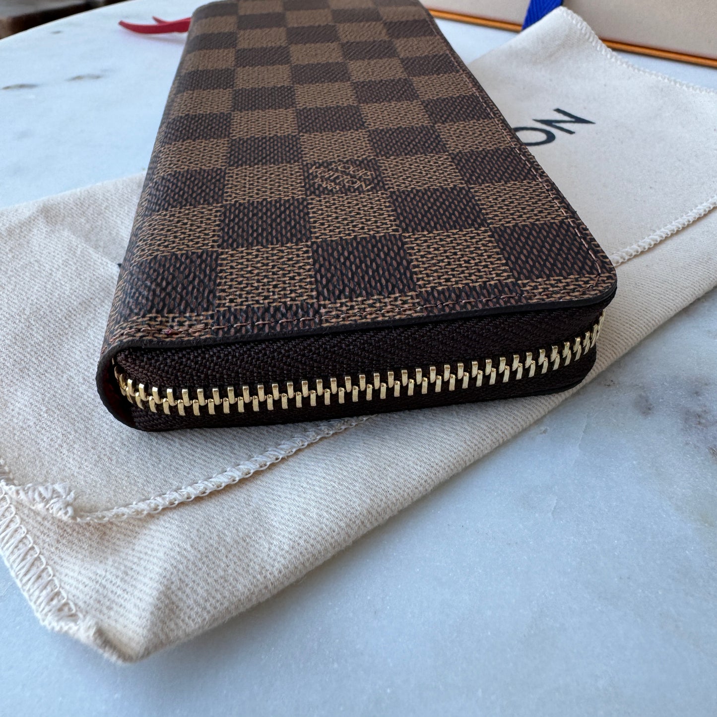 Louis Vuitton Damier Ebene Clemence Wallet
