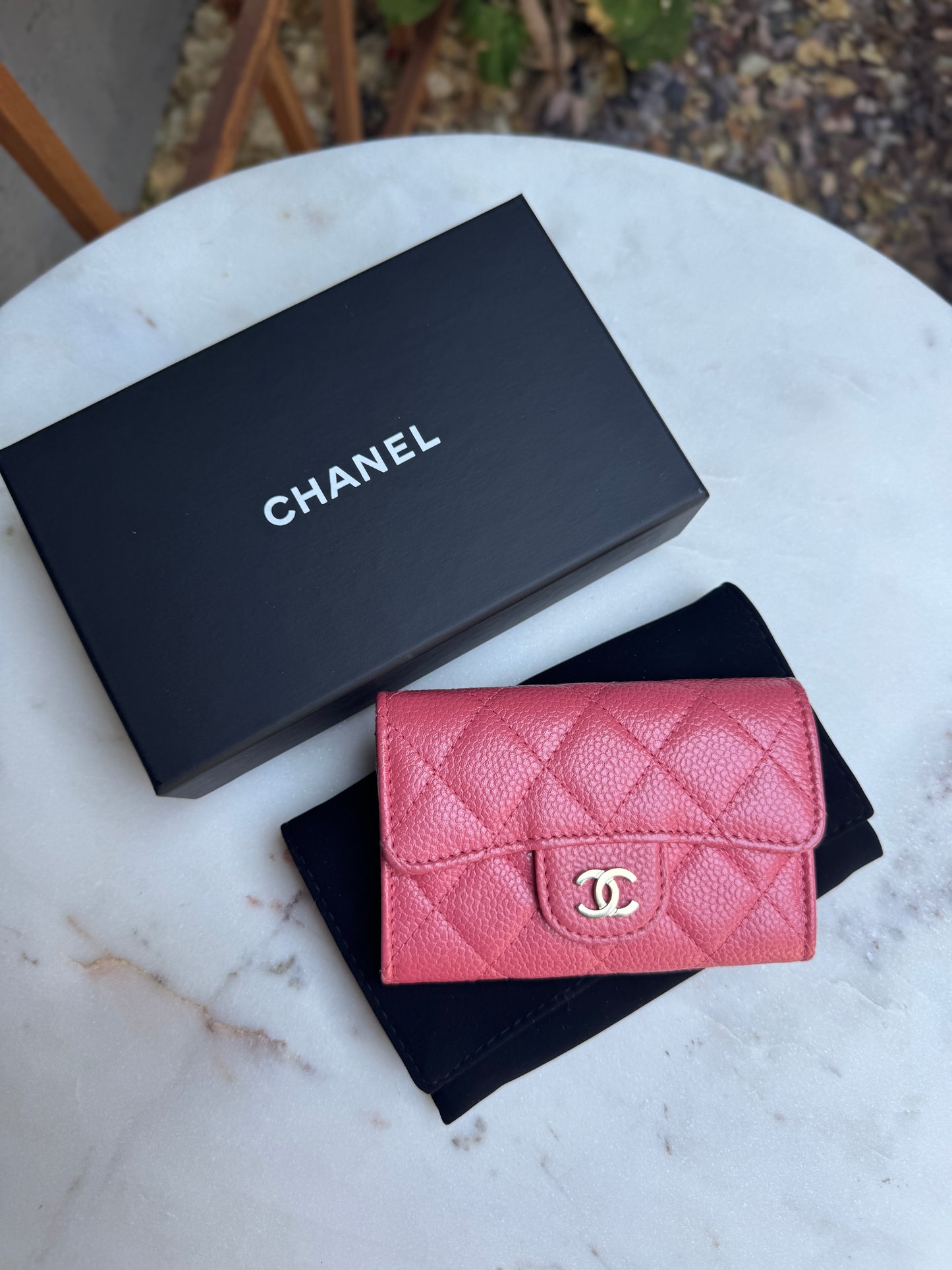 Chanel Caviar Classic Flap Card Holder Wallet
