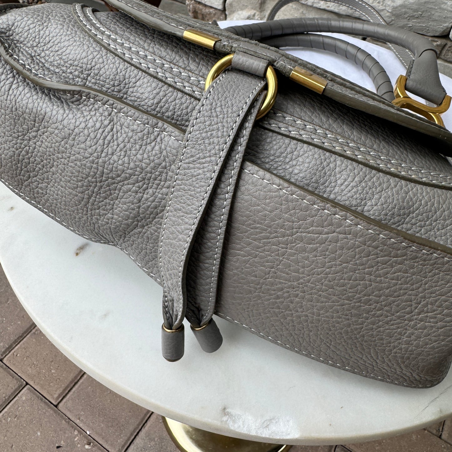 Chloé Small Marcie Double Carry Leather Crossbody