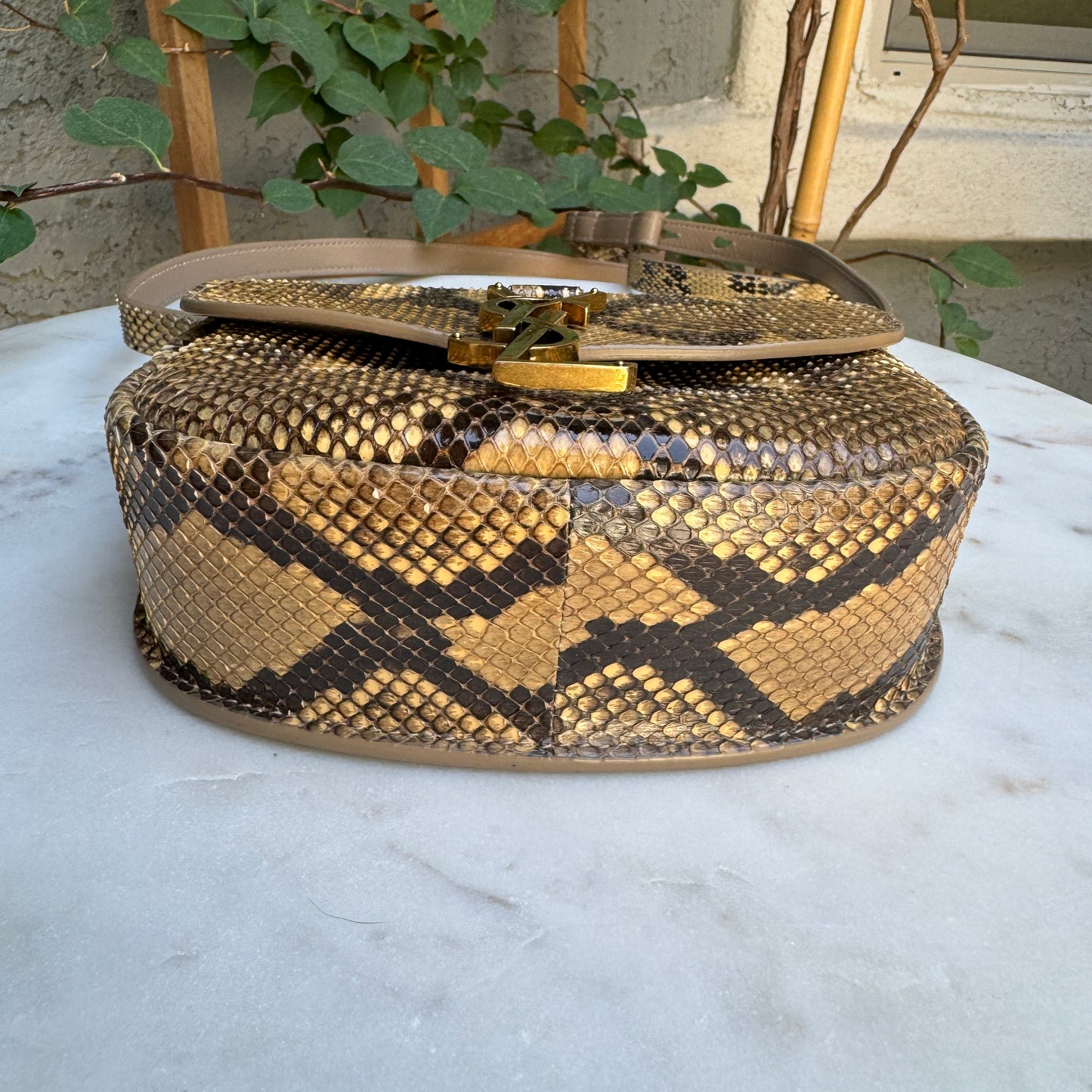 Saint Laurent Kaia Python Crossbody