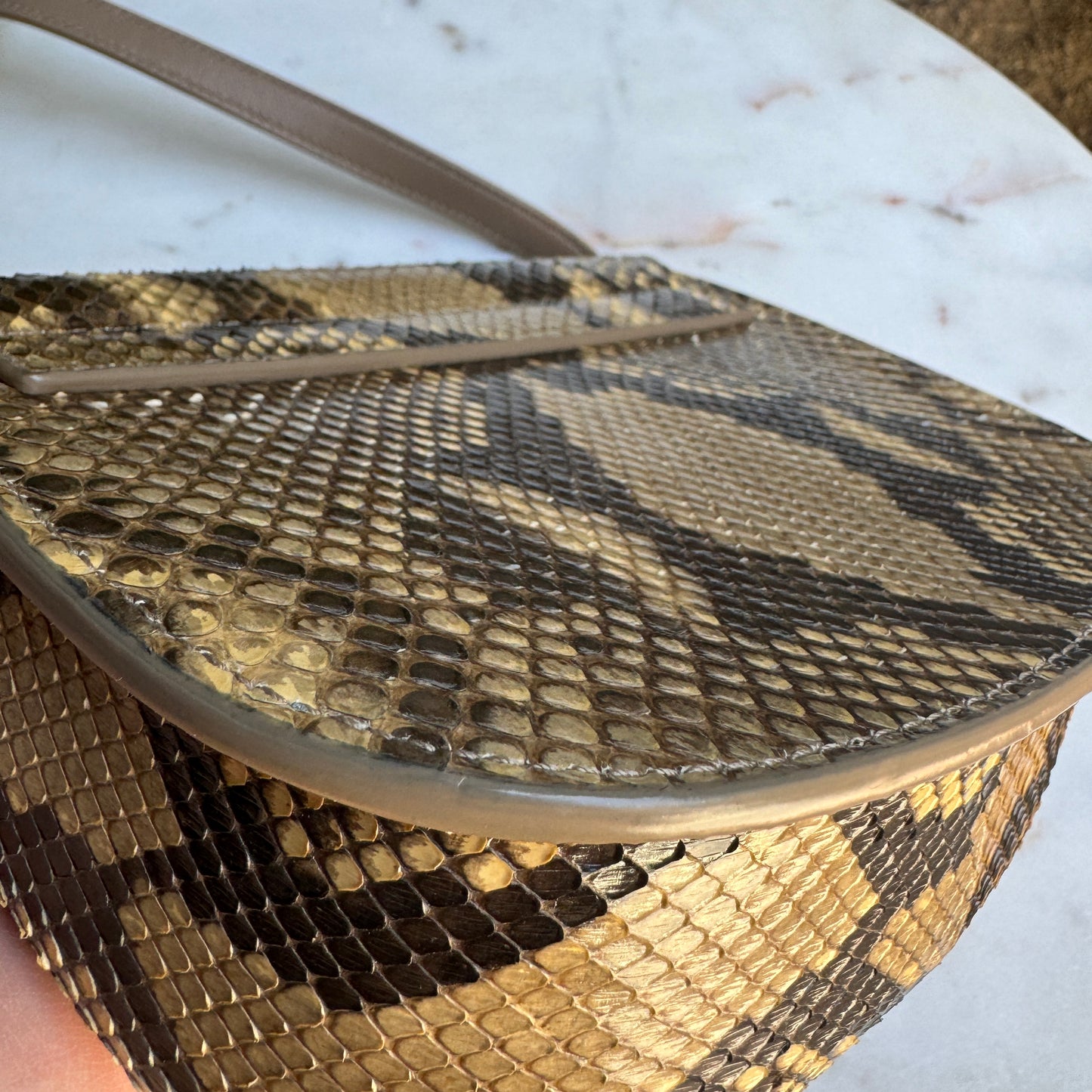 Saint Laurent Kaia Python Crossbody