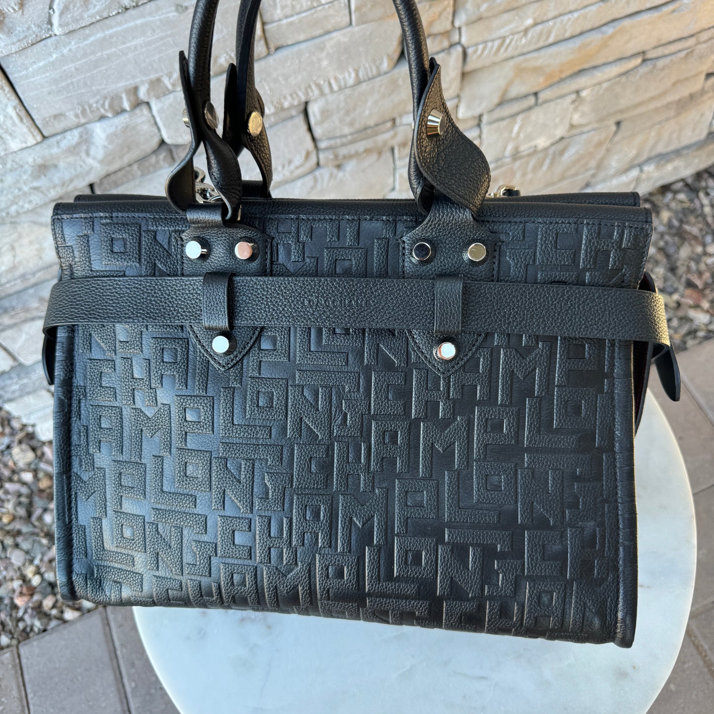 Longchamp La Voyaguese Large Leather Tote