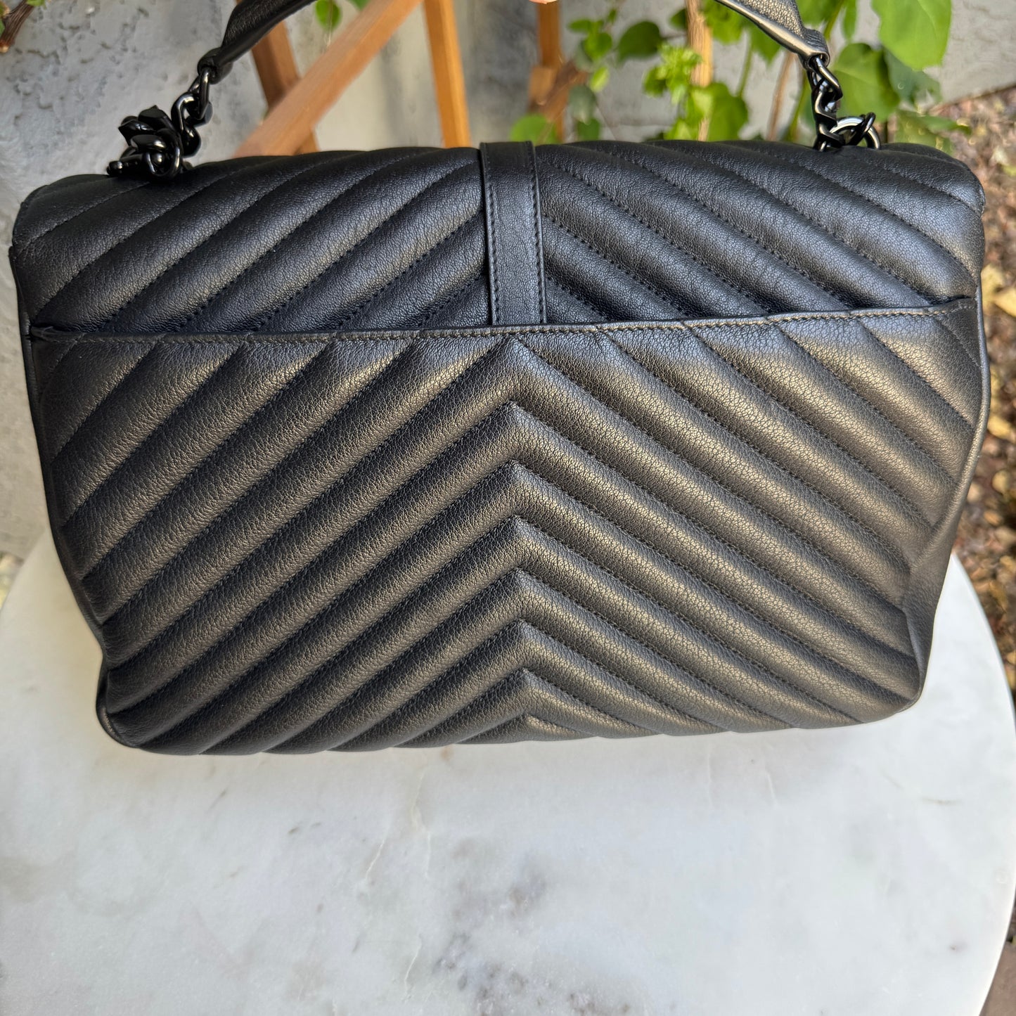 Saint Laurent Monochrome Large College Flap Shoulder Bag
