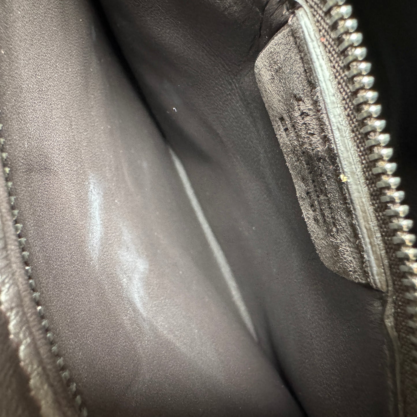Ferragamo Suede and Python Shoulder Bag