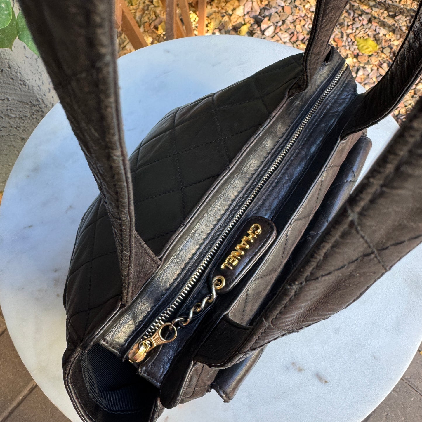 Chanel Quilted Lambskin Leather Vintage CC Flap Shoulder Bag