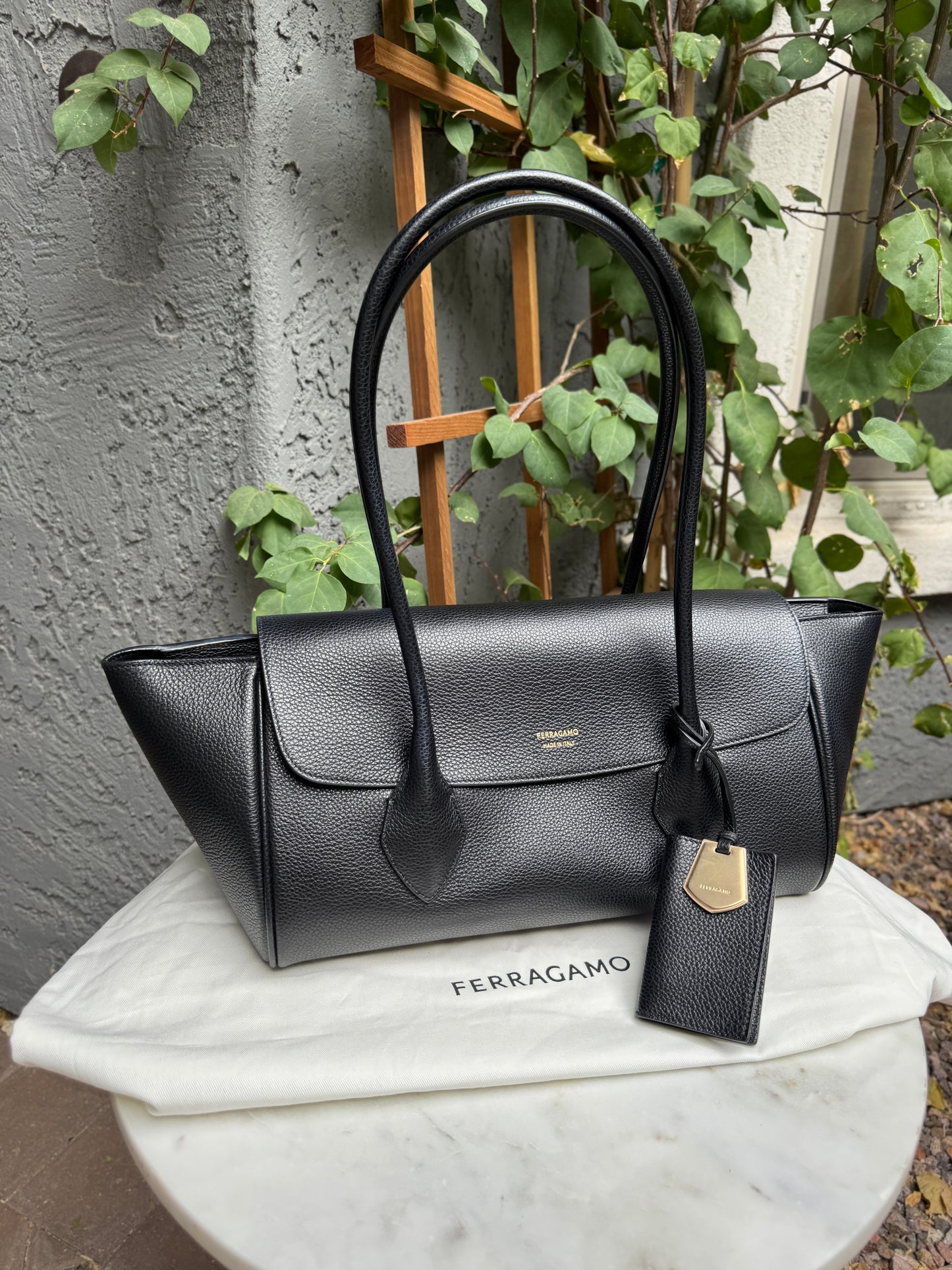 Ferragamo East-West Shoulder Tote