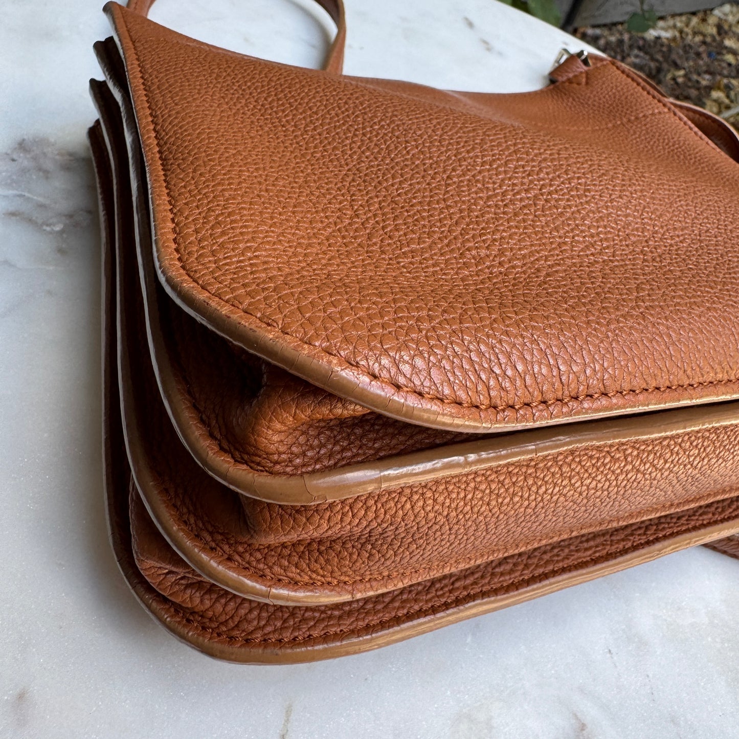 Loro Piana Milky Way Odessa Leather Crossbody