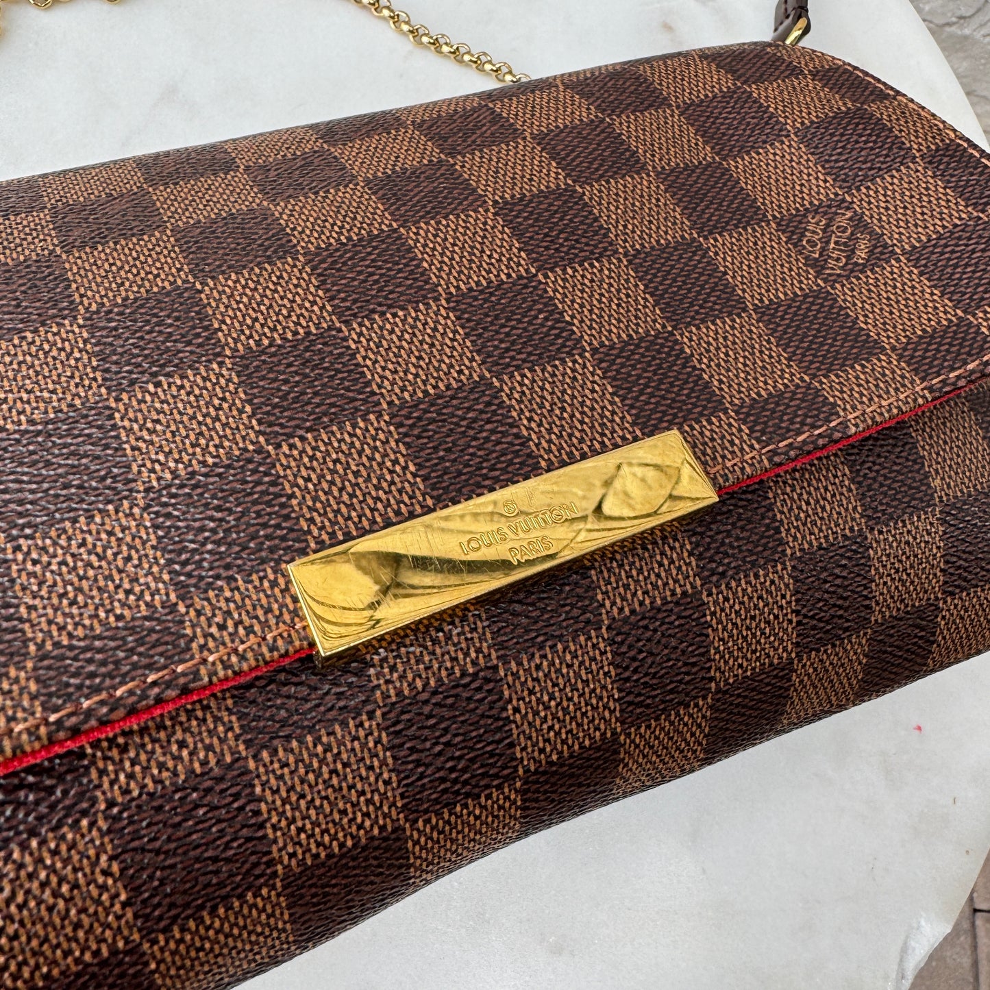 Louis Vuitton Favorite MM Damier Ebene Crossbody