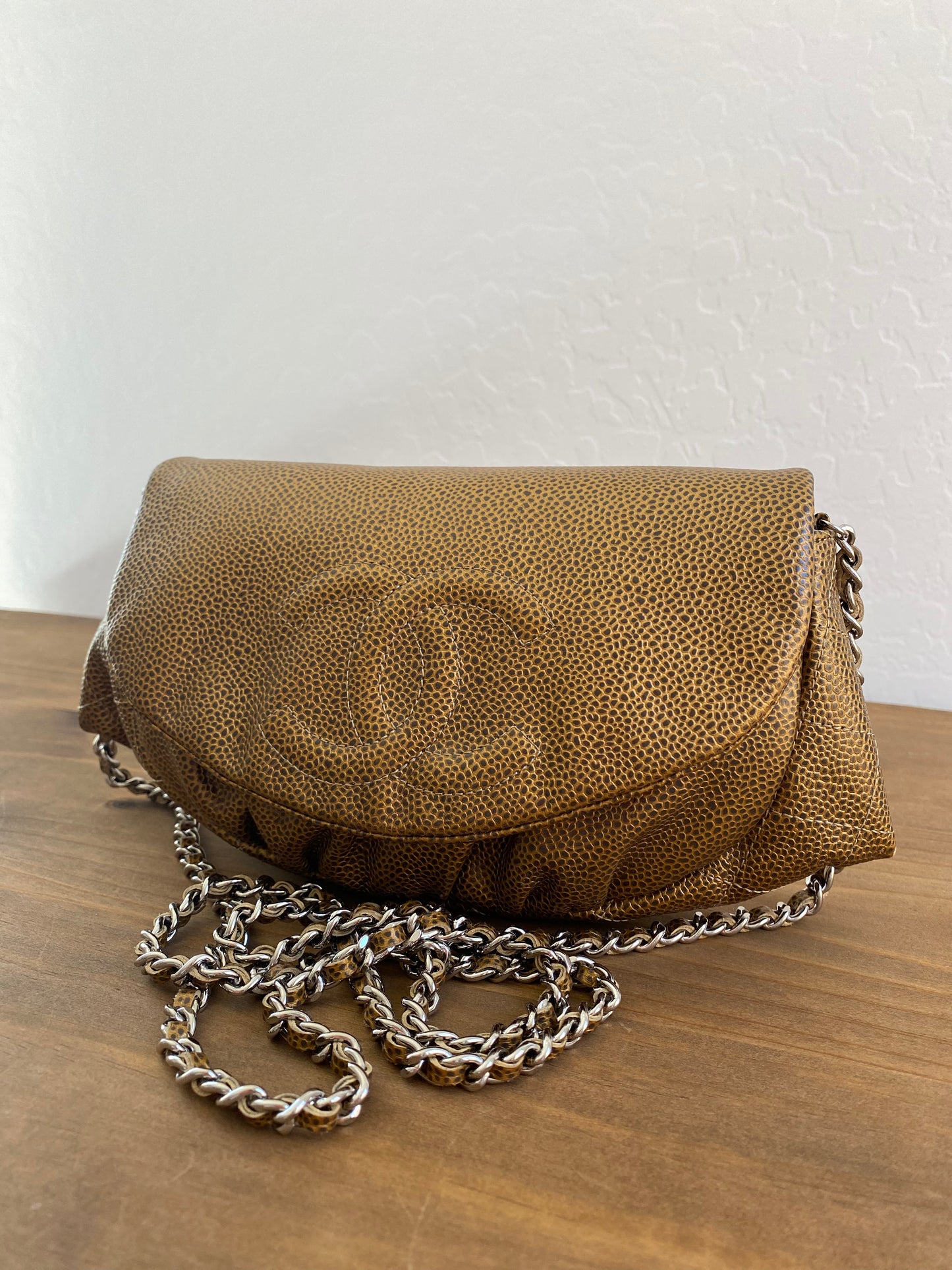 Chanel Caviar Half Moon Crossbody