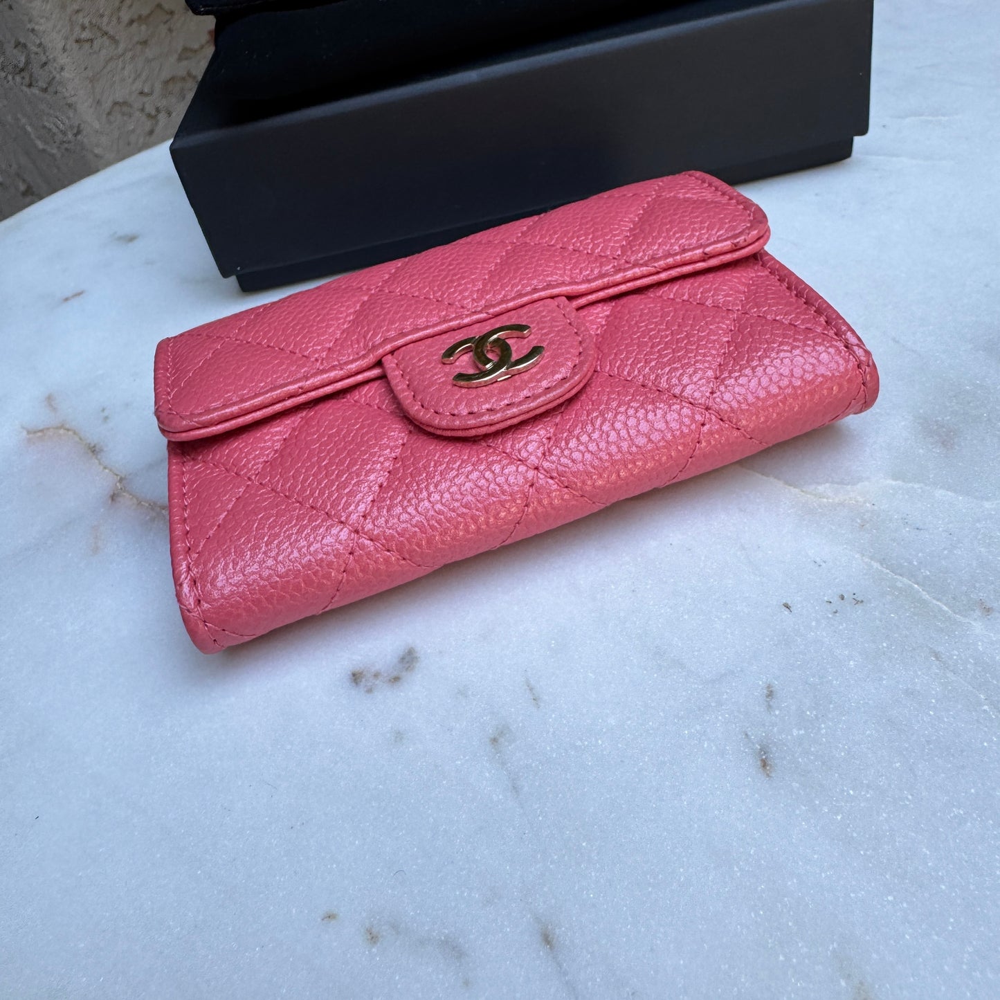 Chanel Caviar Classic Flap Card Holder Wallet