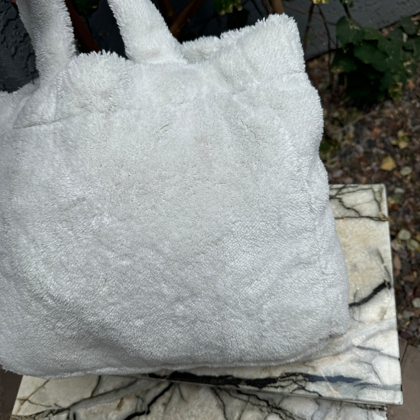 Prada Logo Terry Cloth Tote
