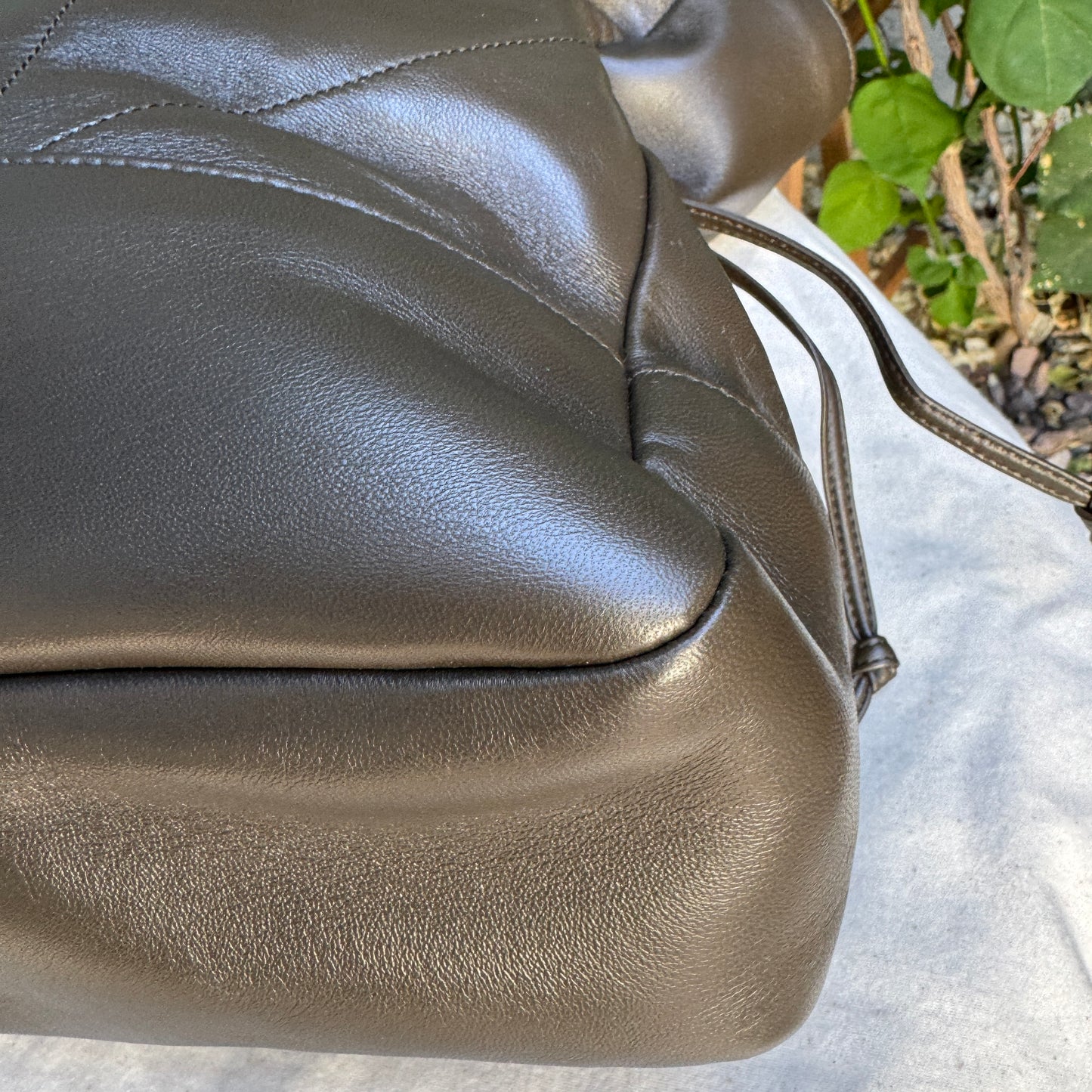 Saint Laurent Jamie Lambskin Leather Shopping Tote
