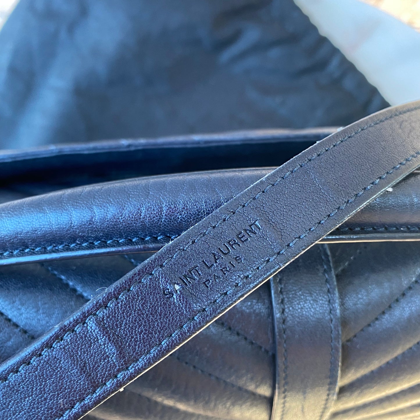 Saint Laurent Large Monogram Matelasse College Bag