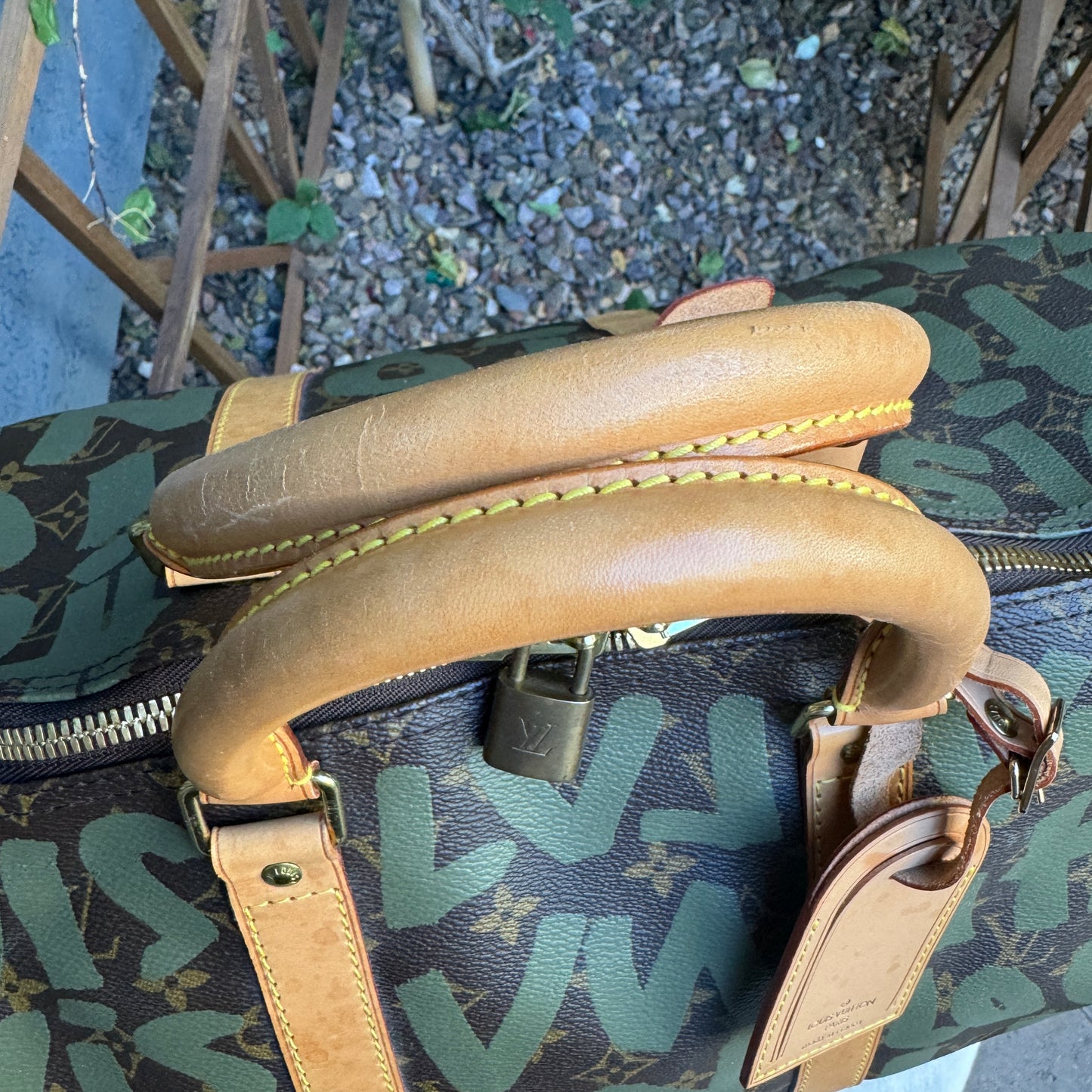 Louis Vuitton Limited Edition Monogram Graffiti 50 Keepall Duffel