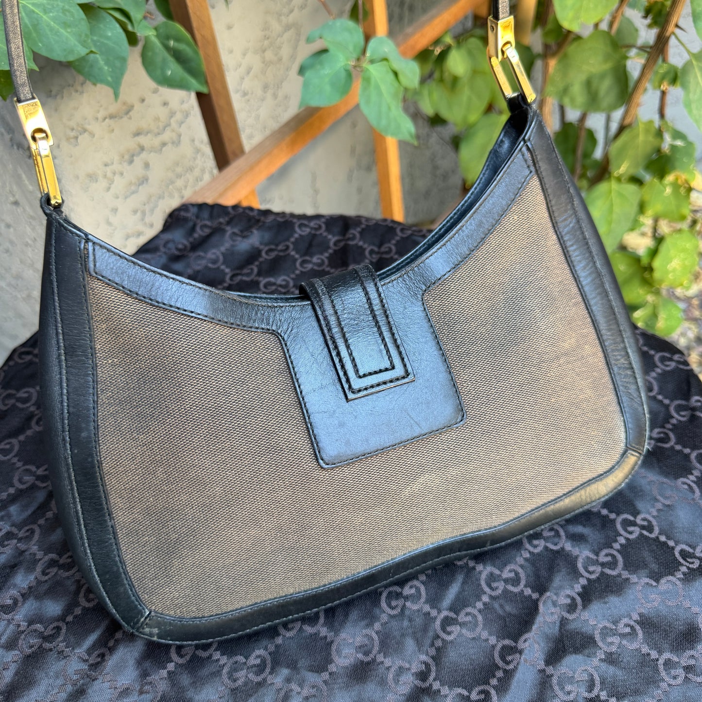 Gucci Vintage G Square Logo Shoulder Bag