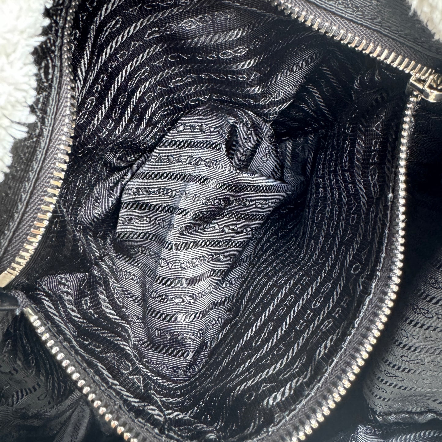 Prada Logo Terry Cloth Tote