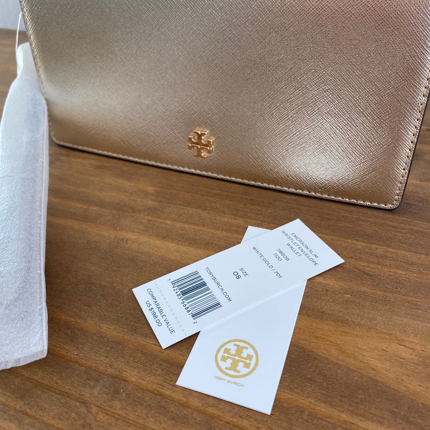 Tory Burch Emerson Slim Wristlet Envelope Wallet