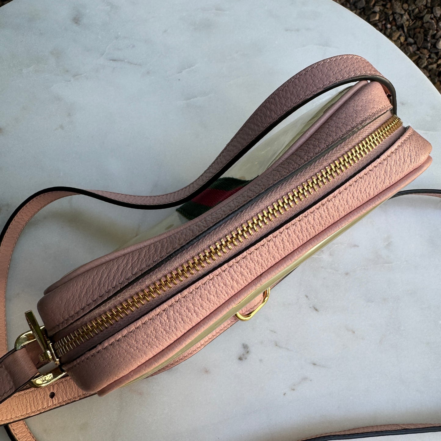 Gucci Vinyl Web Mini Ophidia Crossbody