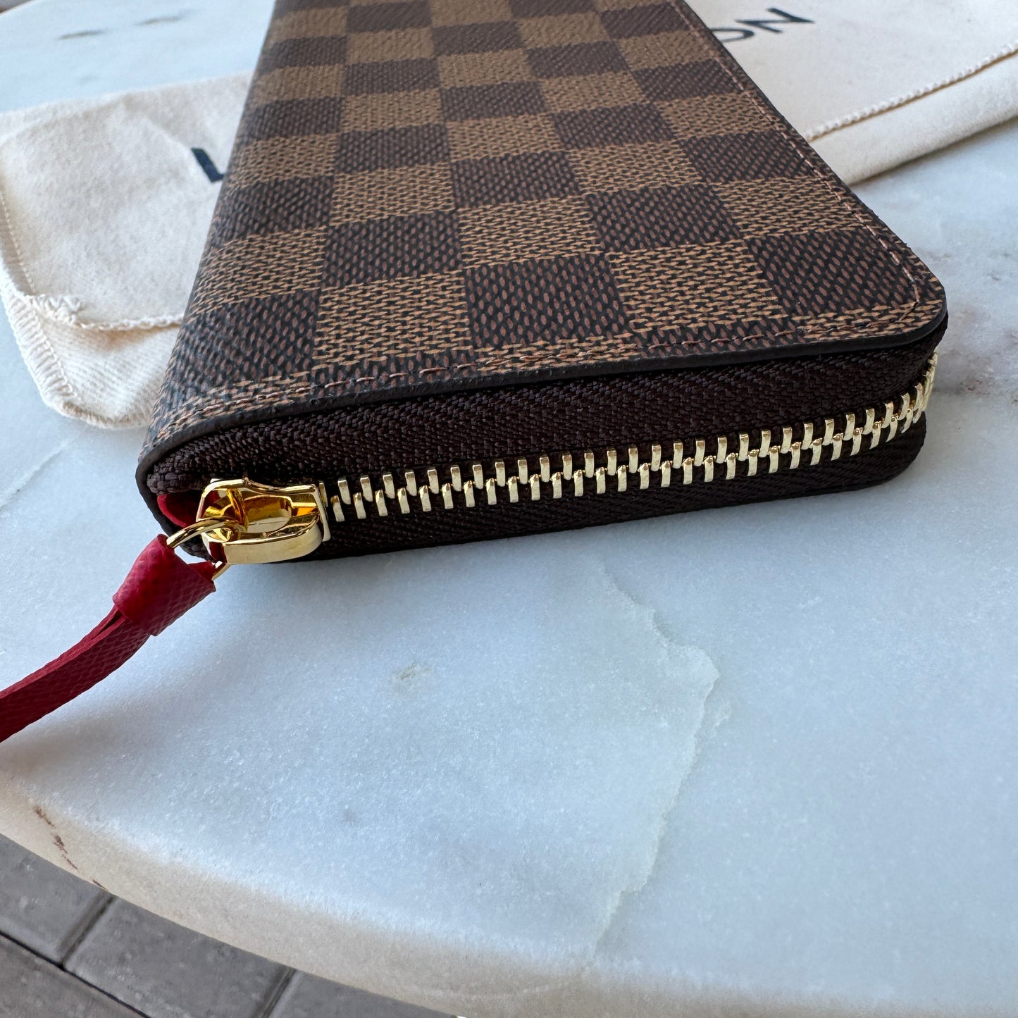 Louis Vuitton Damier Ebene Clemence Wallet