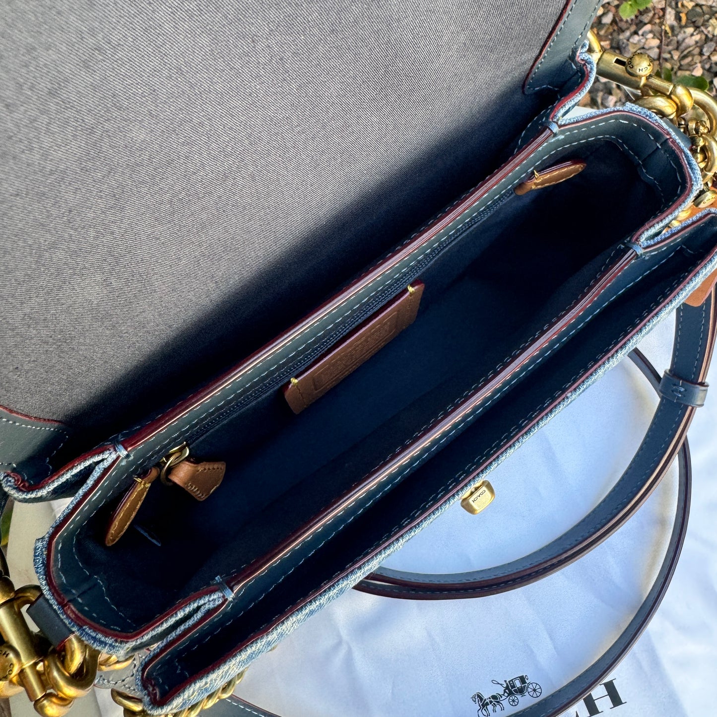 Coach Denim Cassie Crossbody