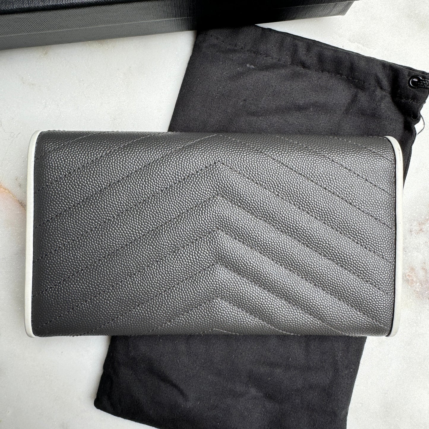 Saint Laurent Large Envelope Bicolor Wallet