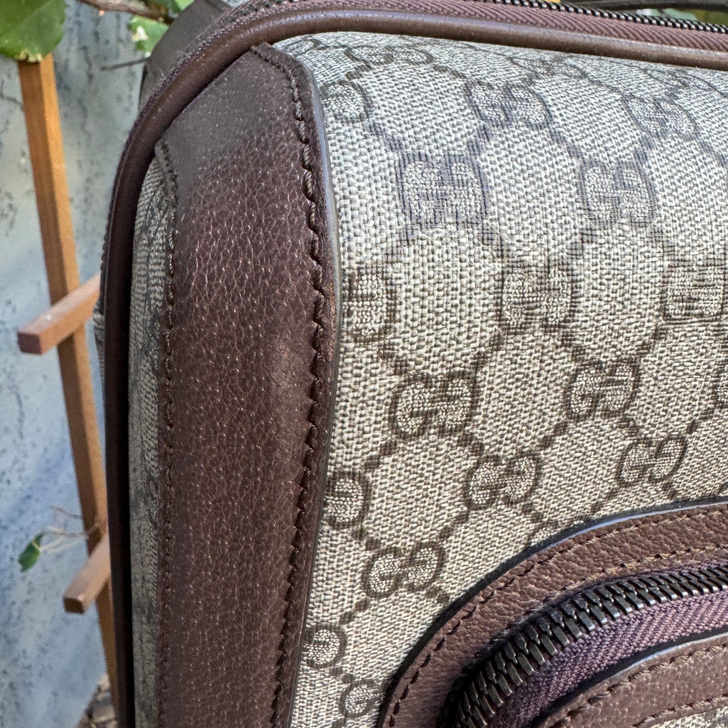 Gucci Savoy Small Monogram Trolley Suitcase