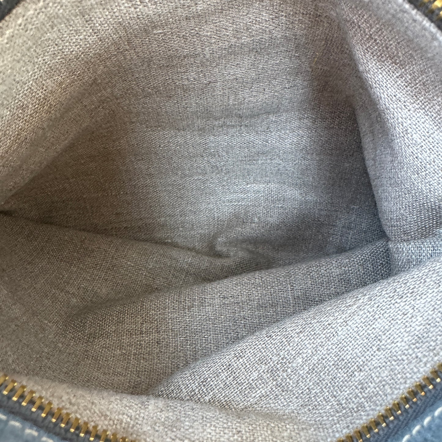 Prada Coccodrillo-Trimmed Tessuto Weave Handle Bag