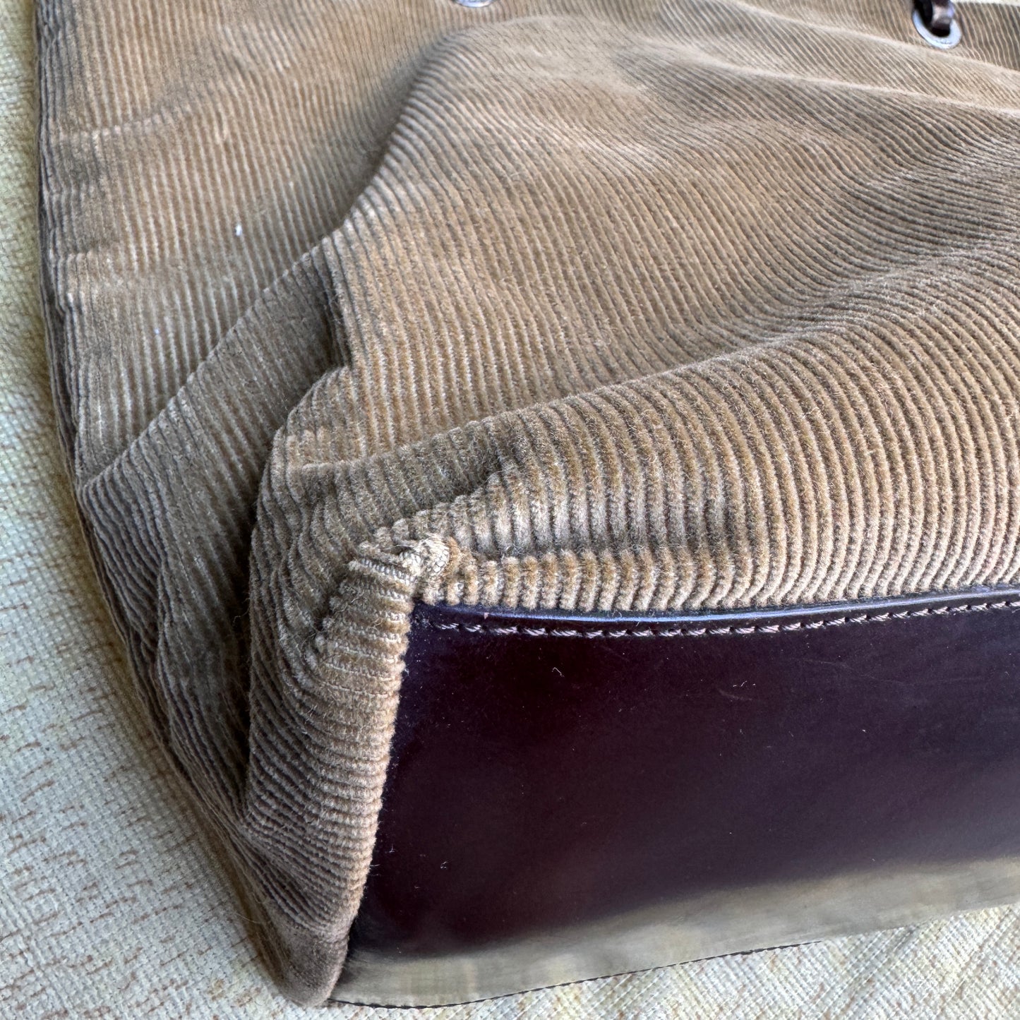 Fendi Vintage Corduroy Tote