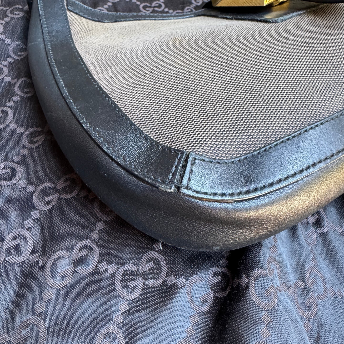 Gucci Vintage G Square Logo Shoulder Bag