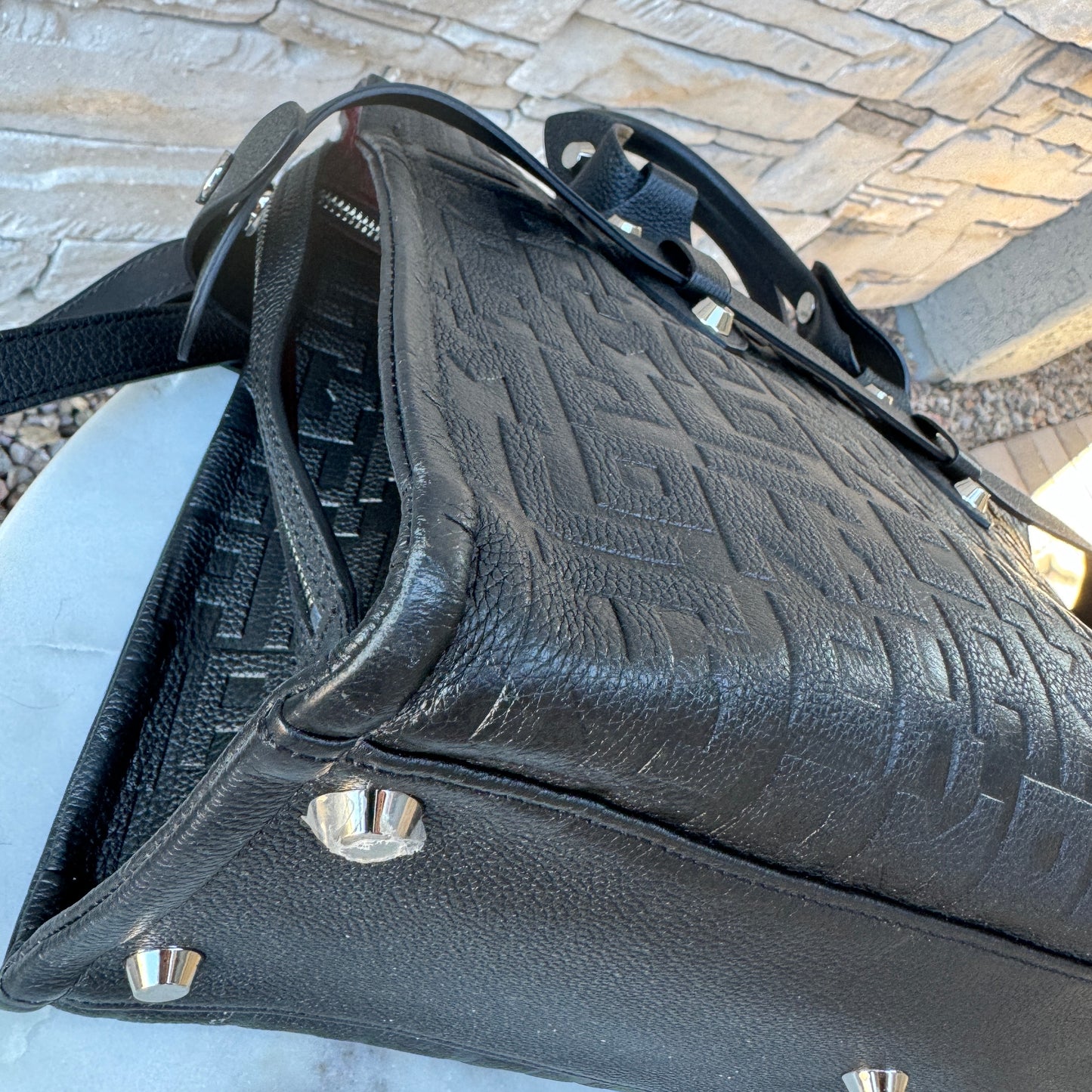 Longchamp La Voyaguese Large Leather Tote
