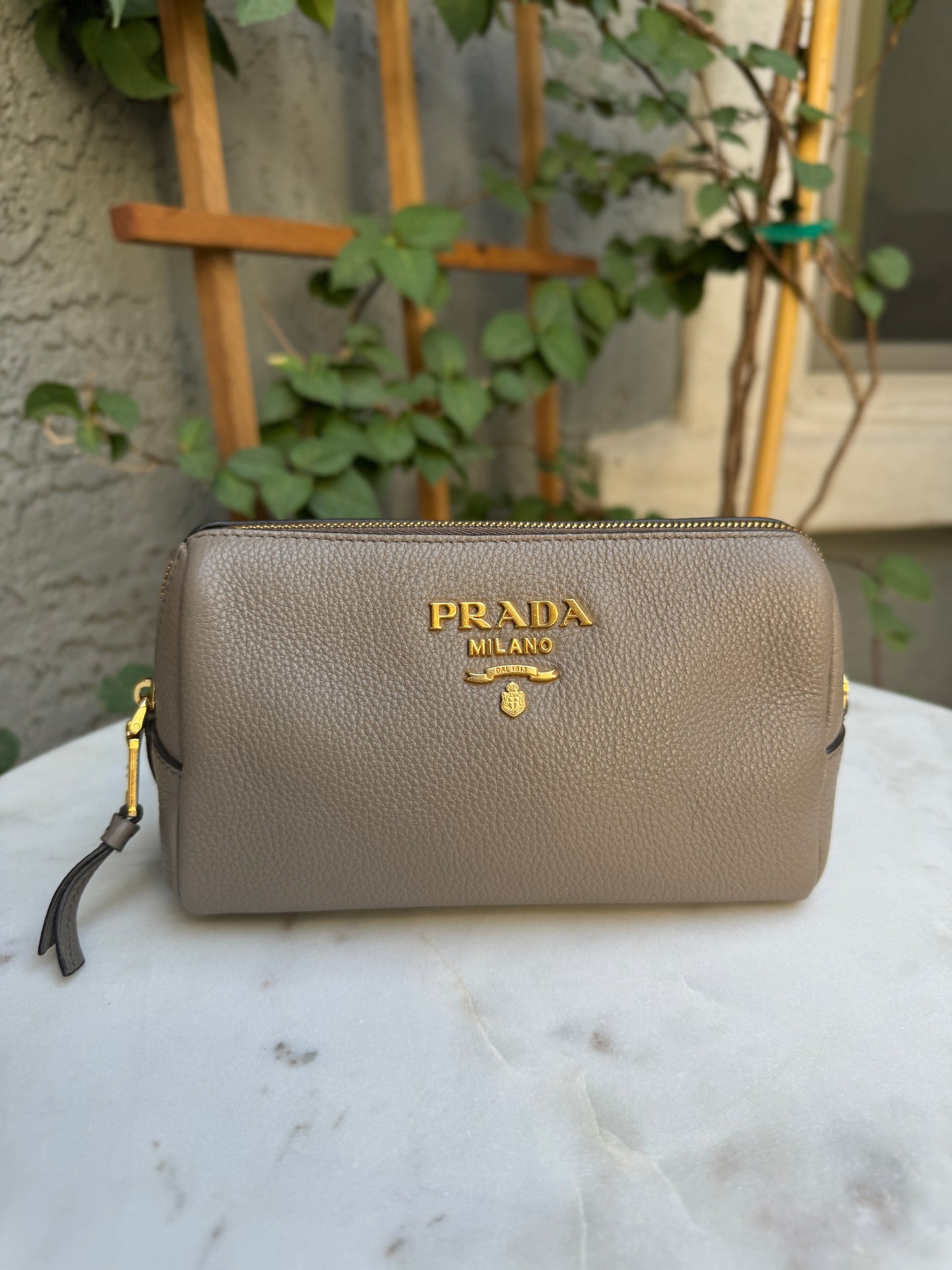 Prada Vitello Daino Cosmetic Pouch
