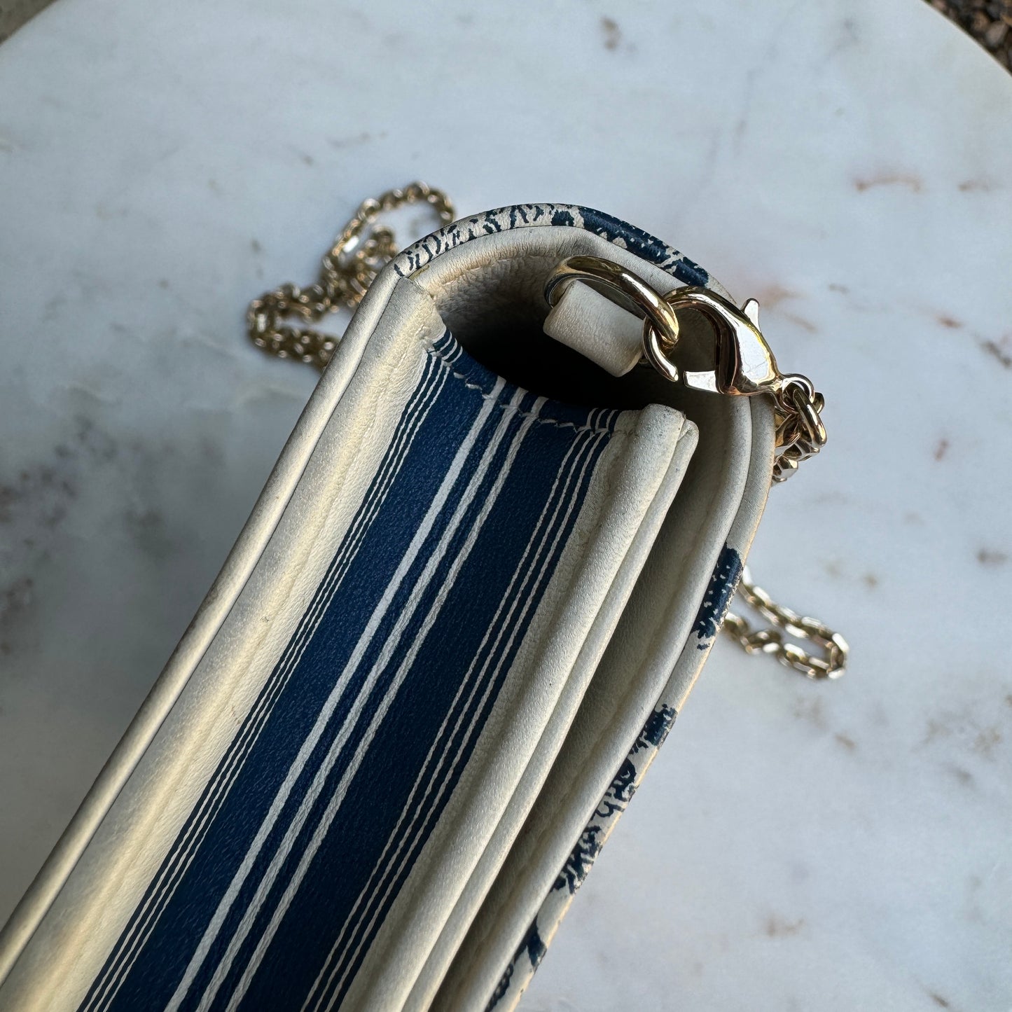Christian Dior Toile De Jouy Chain Crossbody
