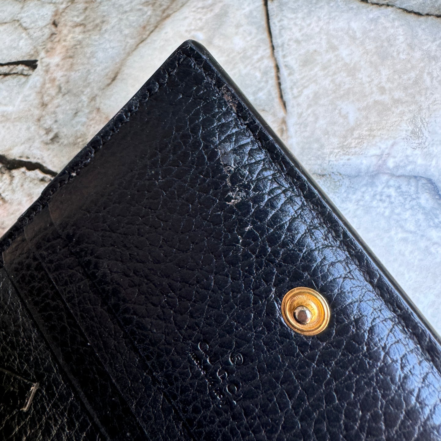 Gucci GG Marmont Bi-Color Card Case Wallet