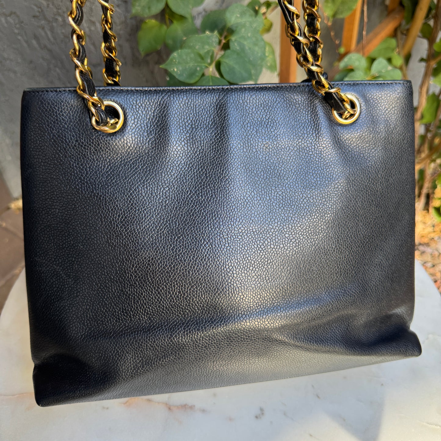 Chanel Caviar Leather Vintage CC Pocket Shoulder Bag