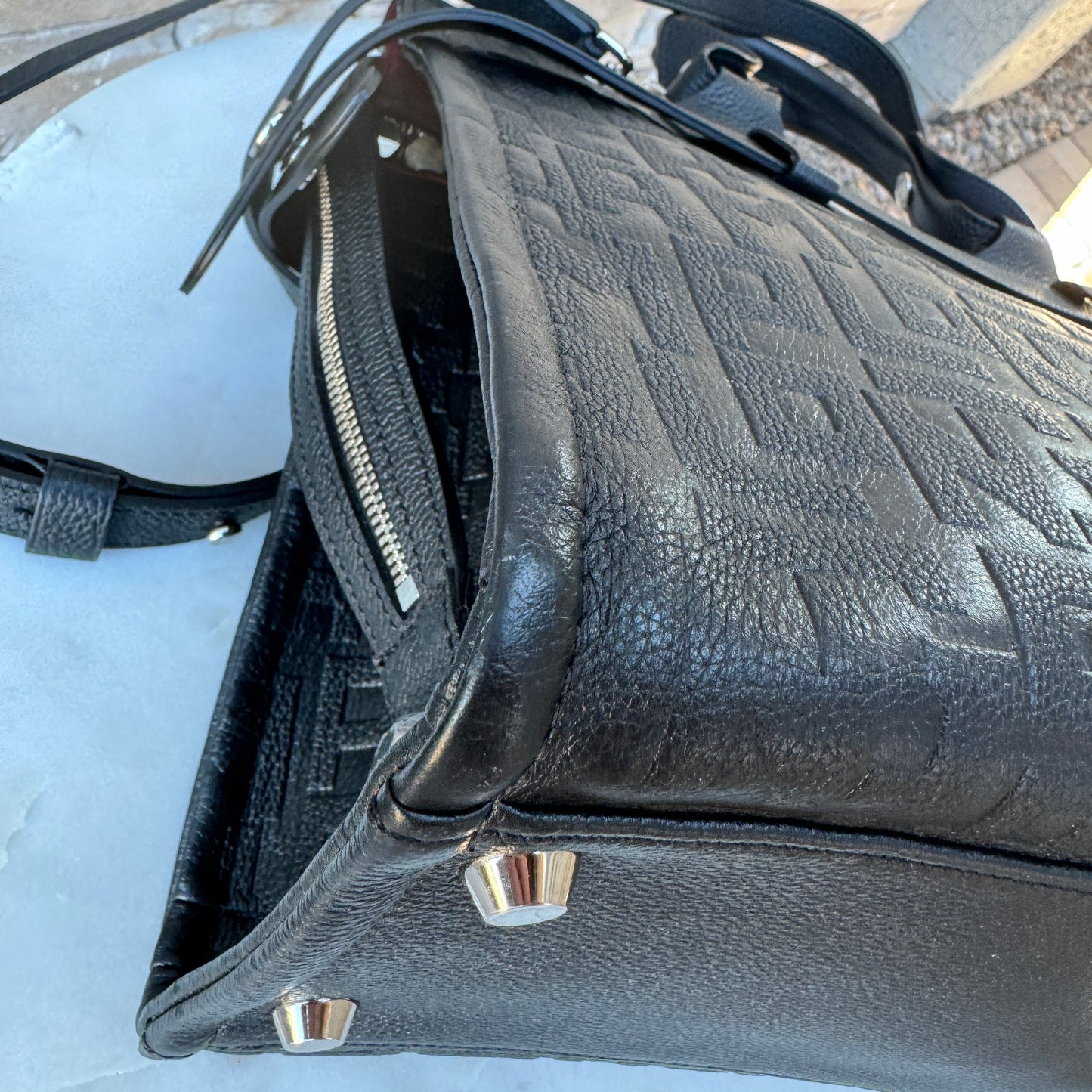 Longchamp La Voyaguese Large Leather Tote