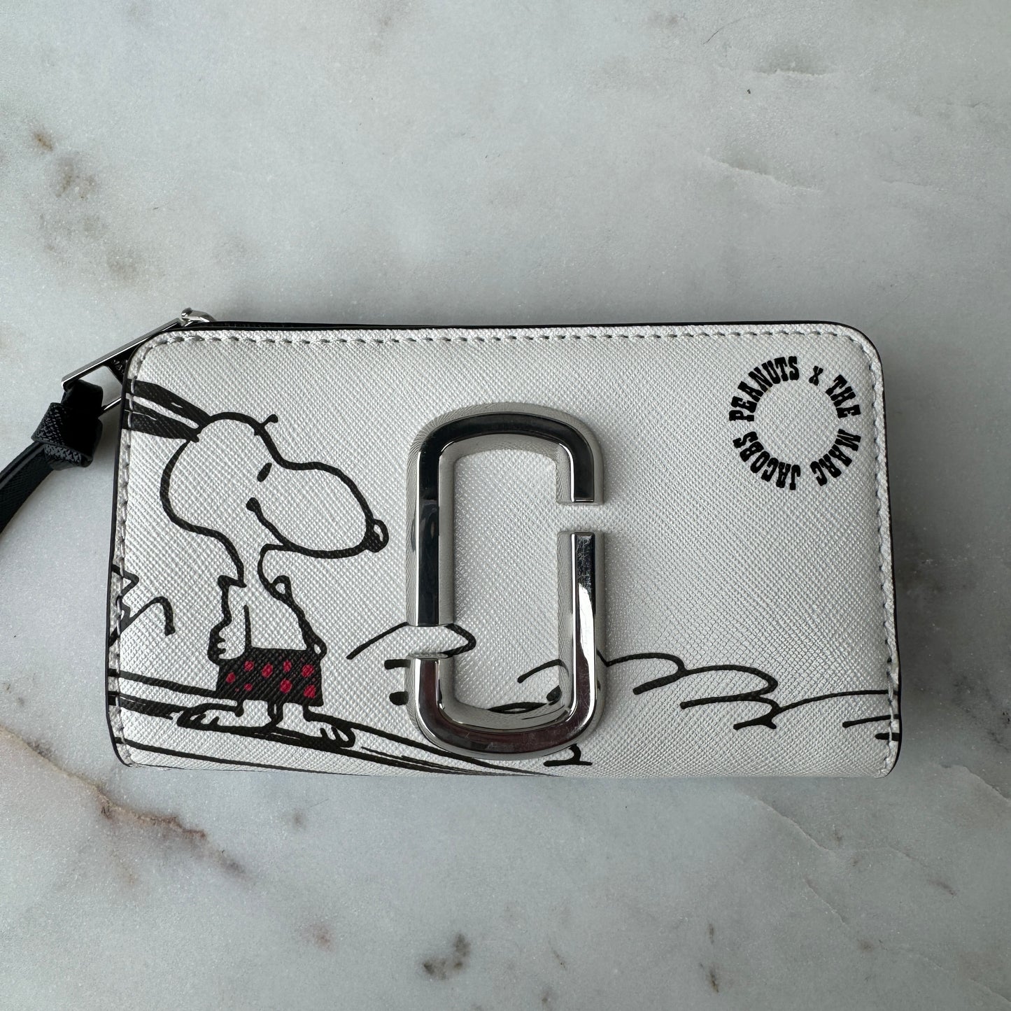 Marc Jacobs x Peanuts Snoopy Collaboration Snapshot Zipper Folding Wallet