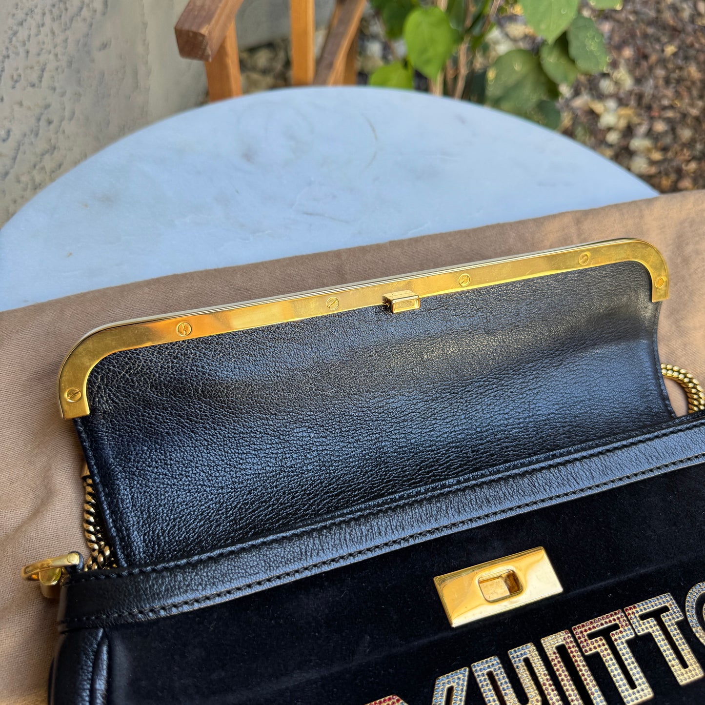 Louis Vuitton Avant Garde Leather Pochette Shoulder Bag