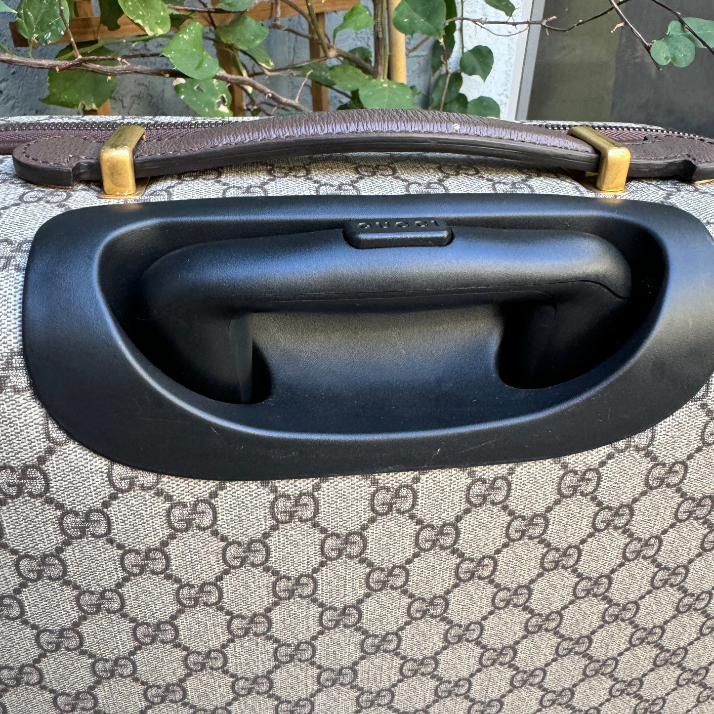 Gucci Savoy Small Monogram Trolley Suitcase