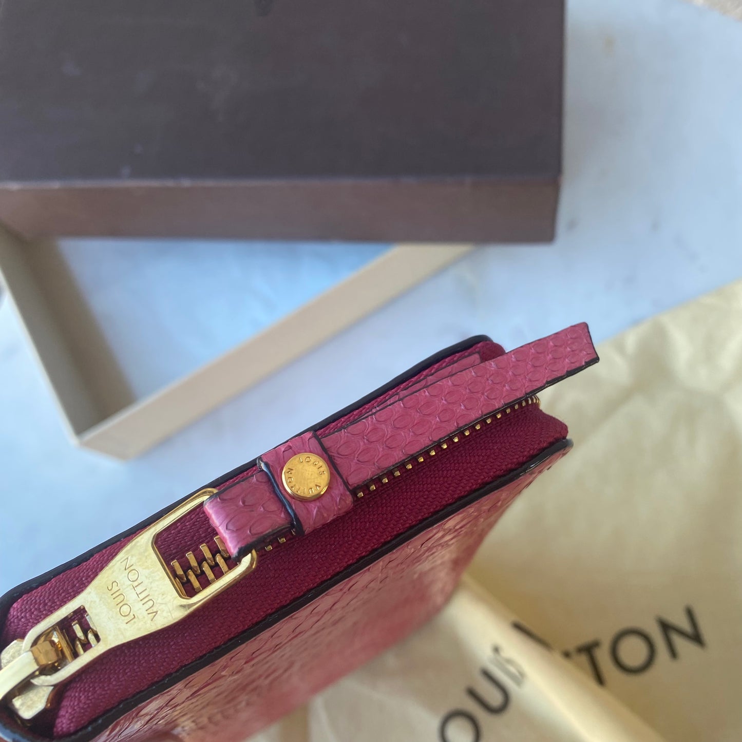 Louis Vuitton Python Zippy Wallet